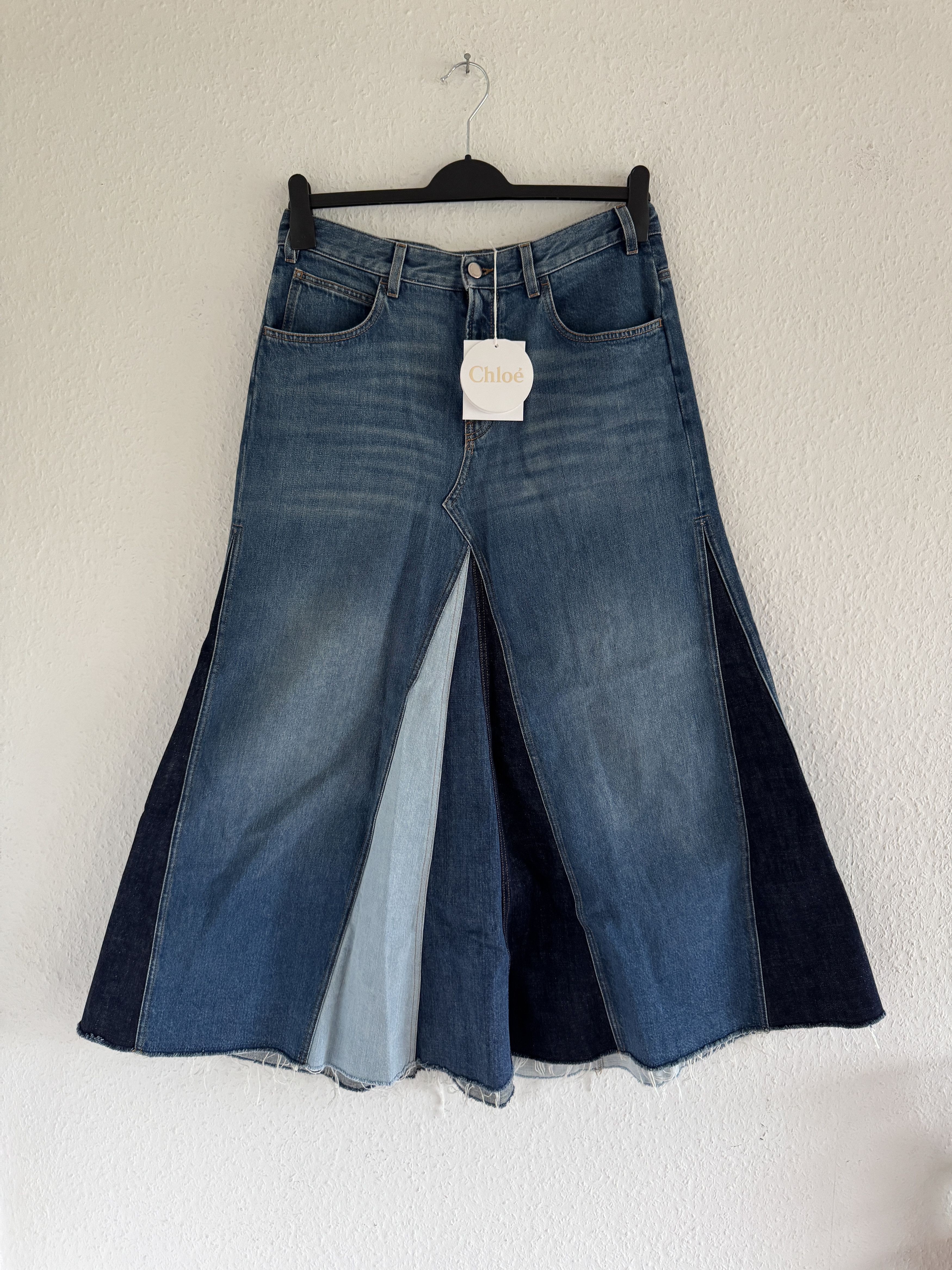 Chloe Blue Denim Skirt – Size 42 Size 30" / US 8 / IT 44 - 2 Thumbnail