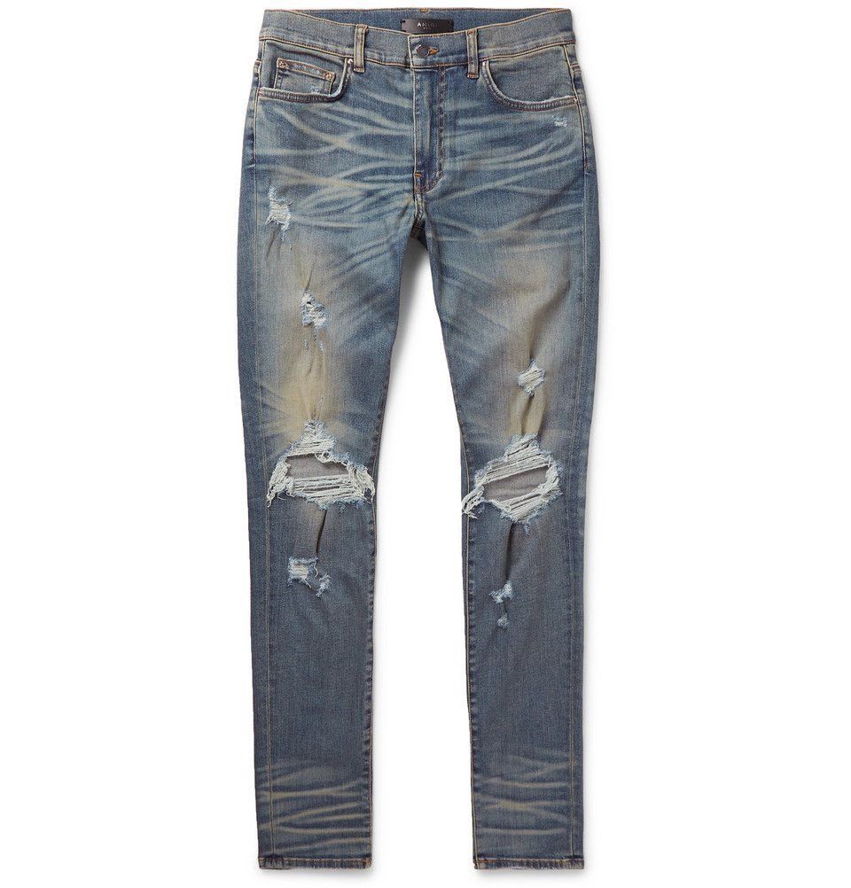 Amiri AMIRI Distressed Skinny Jeans - Mens US 29 Size US 29 - 2 Thumbnail