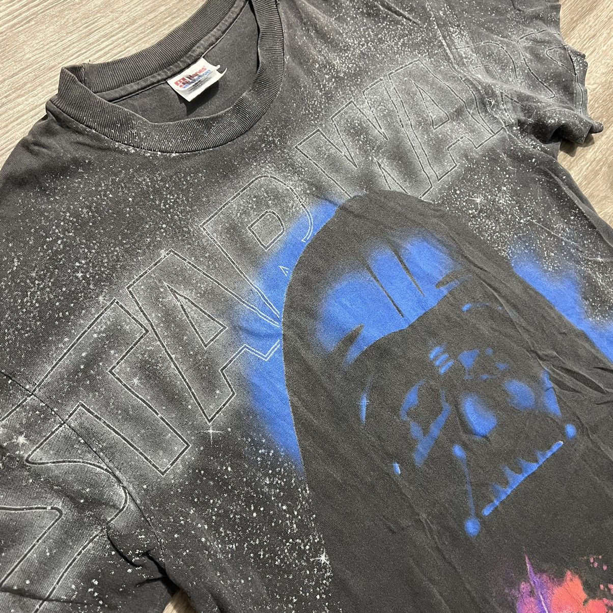 Star Wars × Vintage Vintage Star Wars Darth Vader Full Print T-Shirt Size US L / EU 52-54 / 3 - 18 Thumbnail