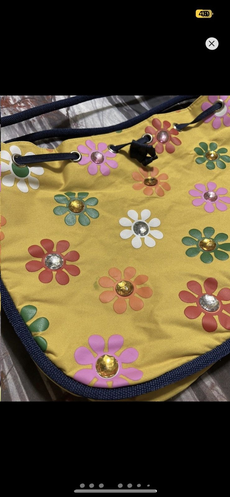 Vintage ***FINAL DROP***RARE 90s JEWEL PULL CLOSURE TOTE BAG O/S Size ONE SIZE - 4 Thumbnail