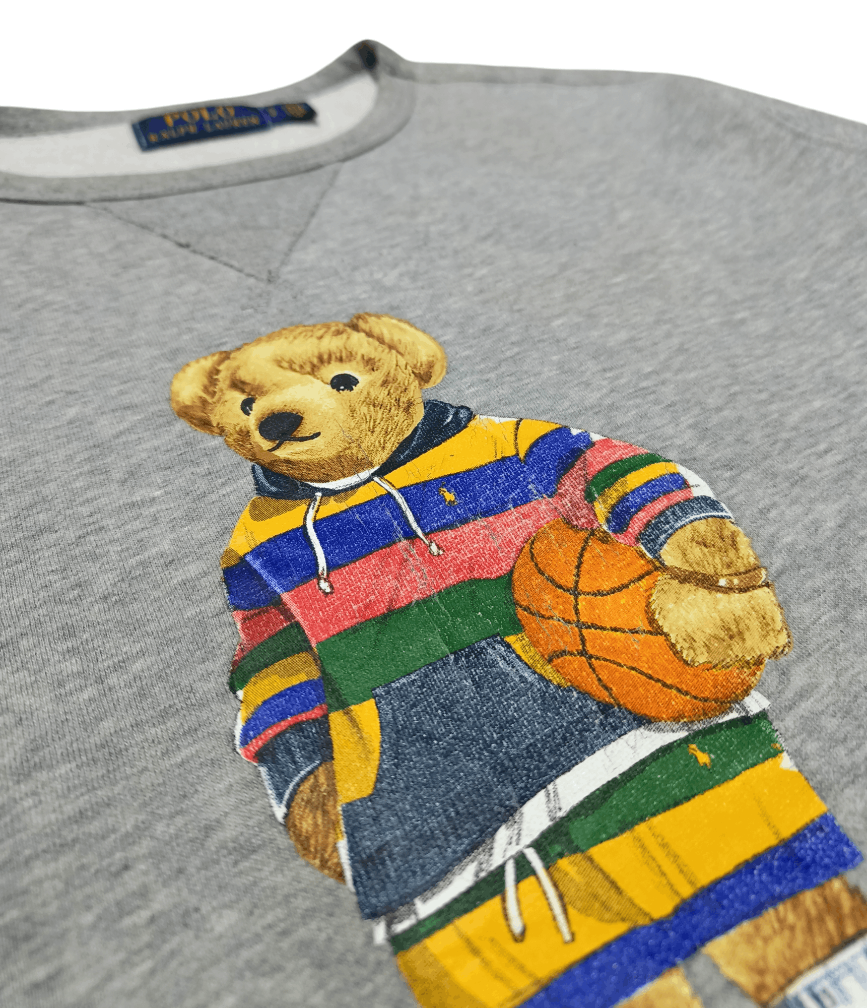 Polo Ralph Lauren Vintage Polo Ralph Lauren Polo Bear Basketball Crewneck Size US S / EU 44-46 / 1 - 3 Thumbnail