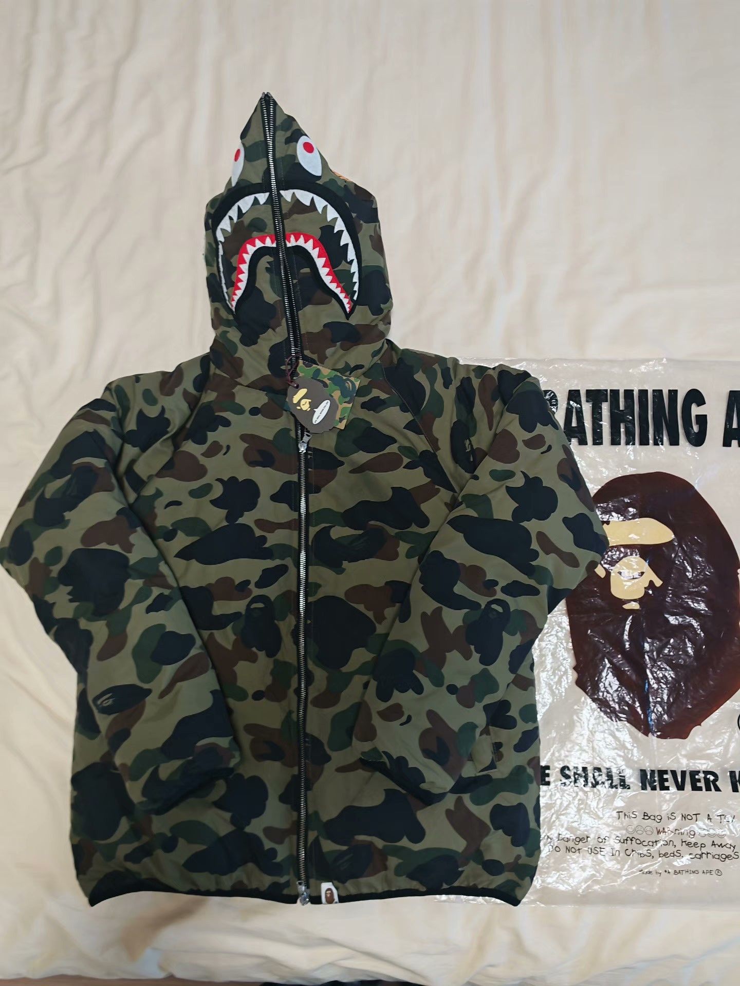 Bape Bape Green Heavy Coat XL Men Size US XL / EU 56 / 4 - 1 Thumbnail
