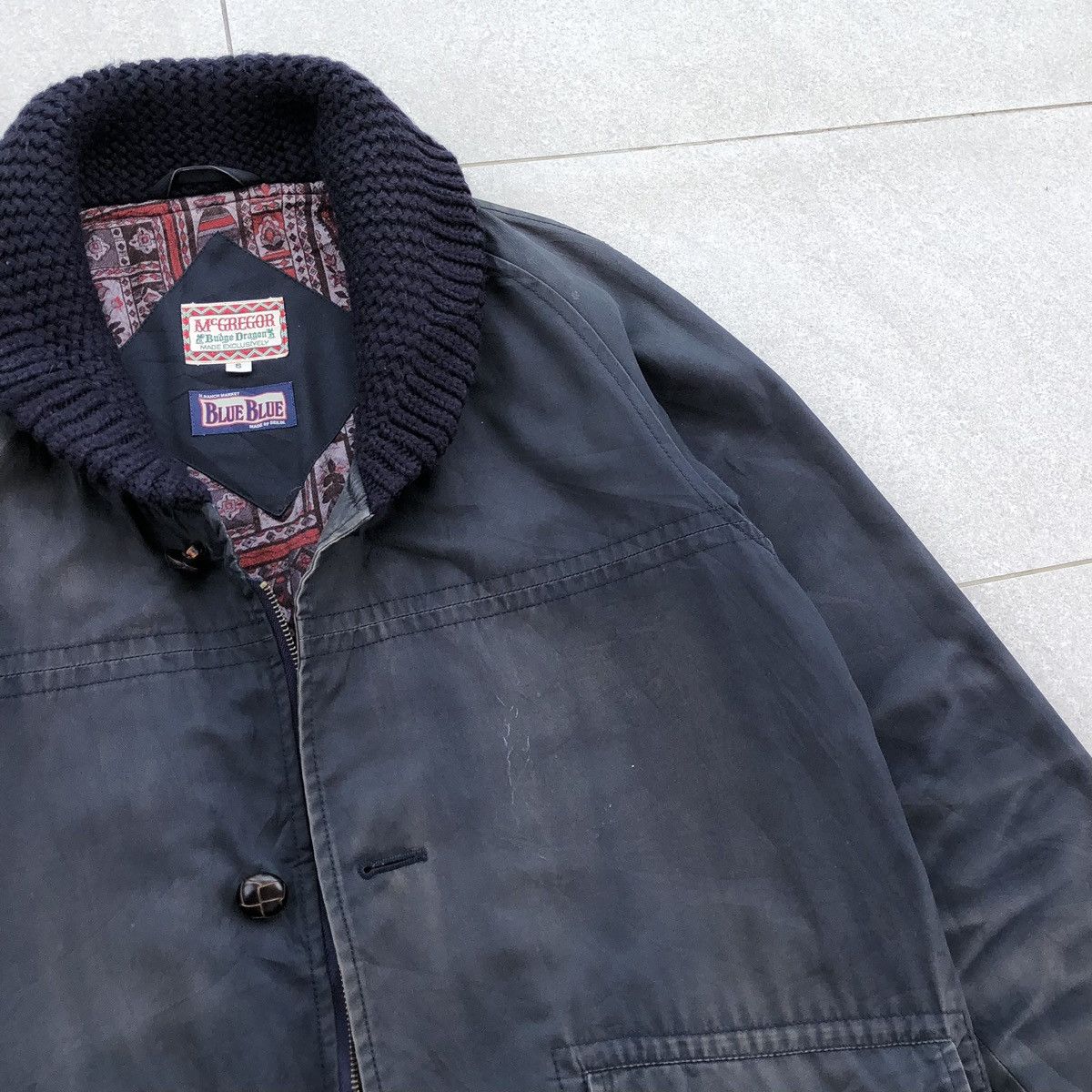 Blue Blue Japan McGREGOR×BLUE BLUE Hollywood Ranch Market Shawl Collar Coat Size US S / EU 44-46 / 1 - 6 Thumbnail