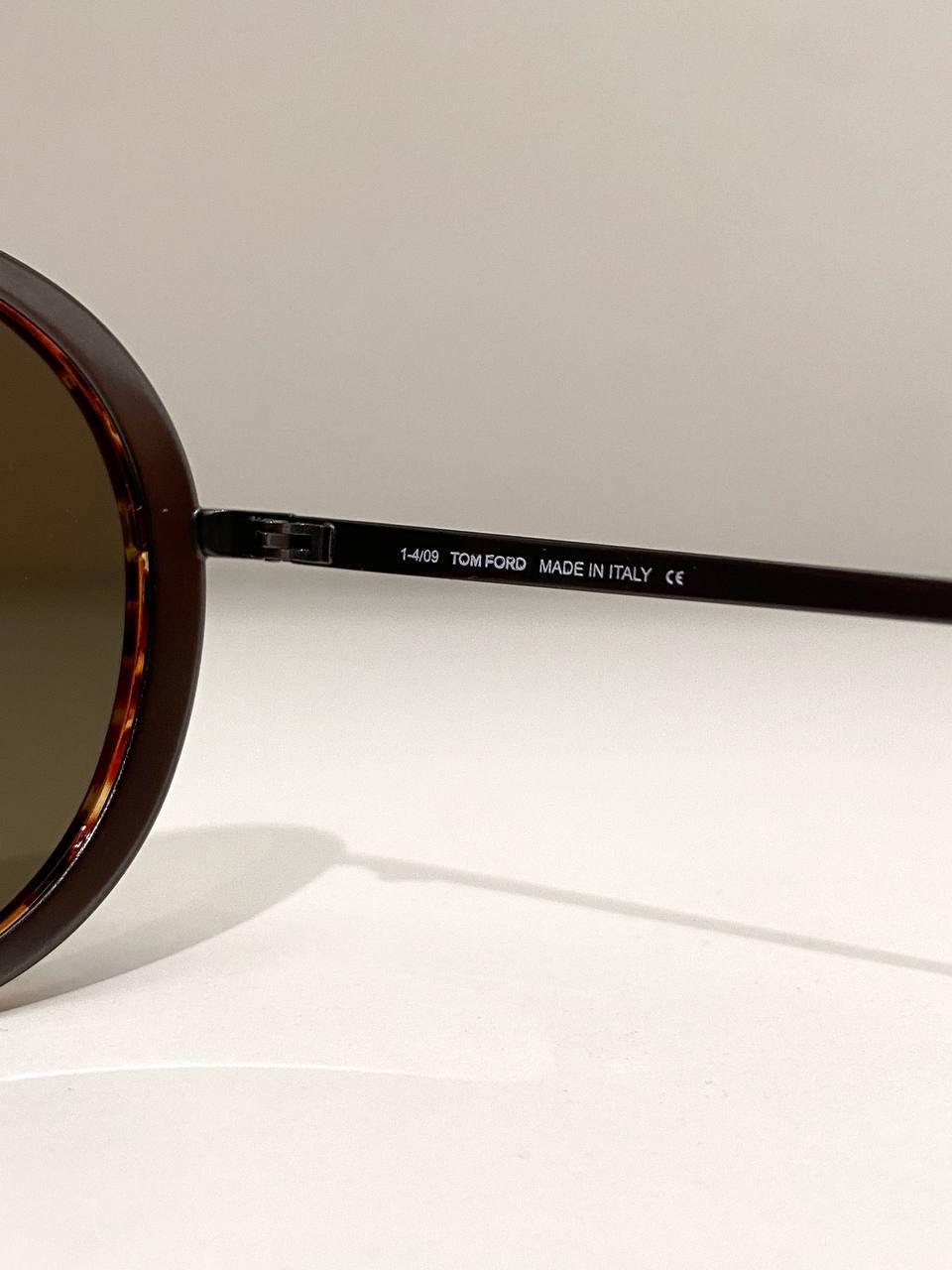 Tom Ford Tom Ford Cyrille Havana Aviator Pilot Vintage TF Sunglasses Size ONE SIZE - 14 Thumbnail