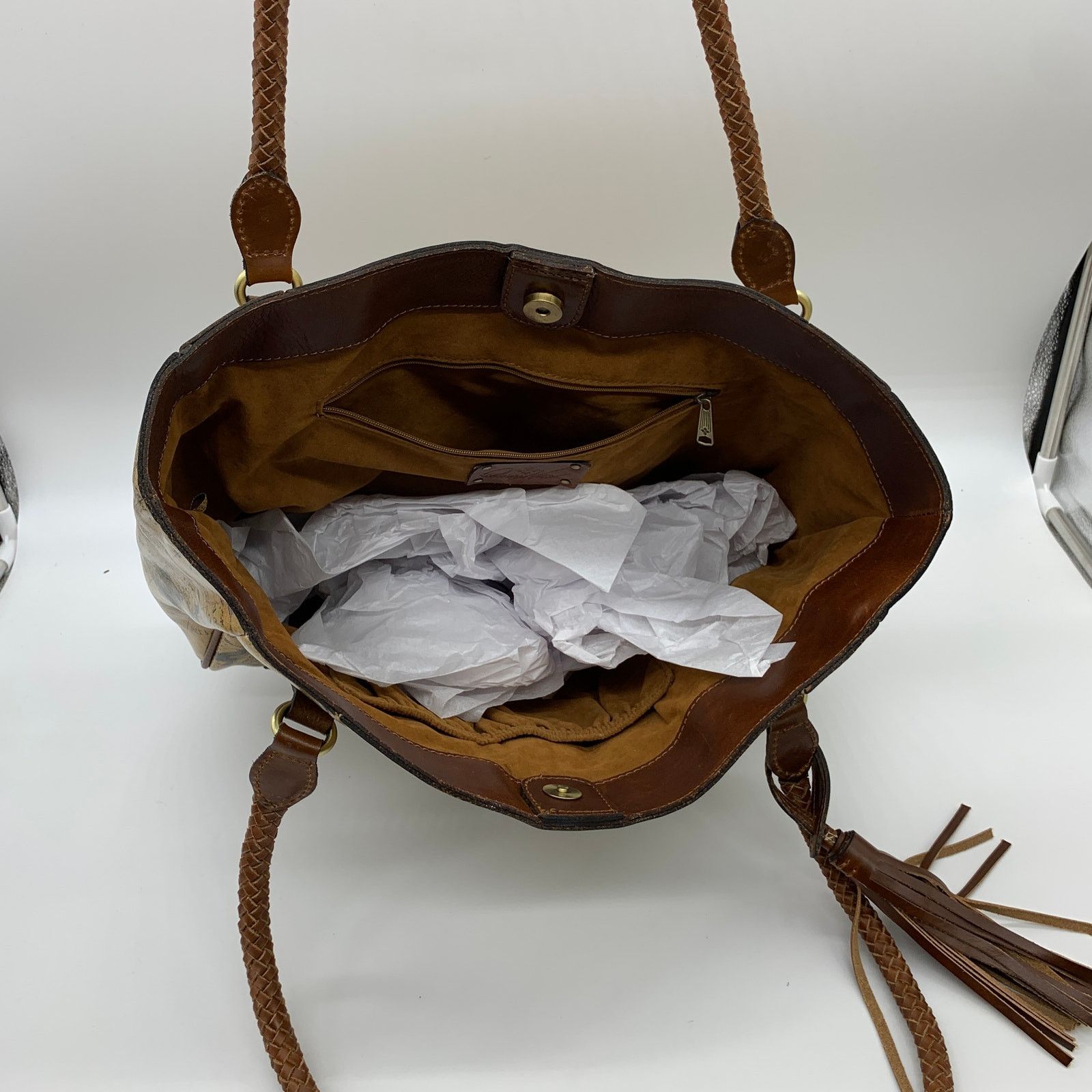 Other Patricia Nash Leather Handbags Cameley Tote Brown Size ONE SIZE - 9 Thumbnail