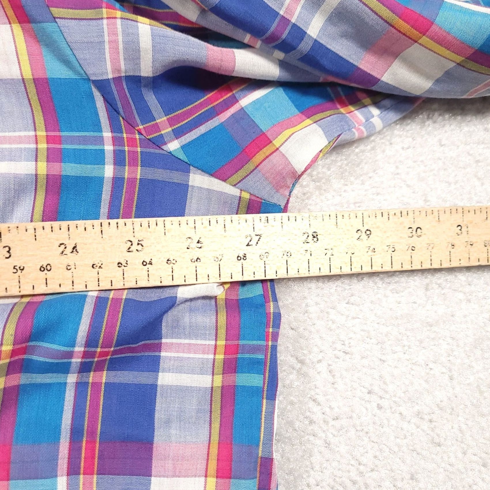 Vintage VINTAGE Bellcraft Western Rockabilly Shirt Mens 2XL Blue Pearl Snap Long Sleeve Plaid Size US XXL / EU 58 / 5 - 4 Thumbnail
