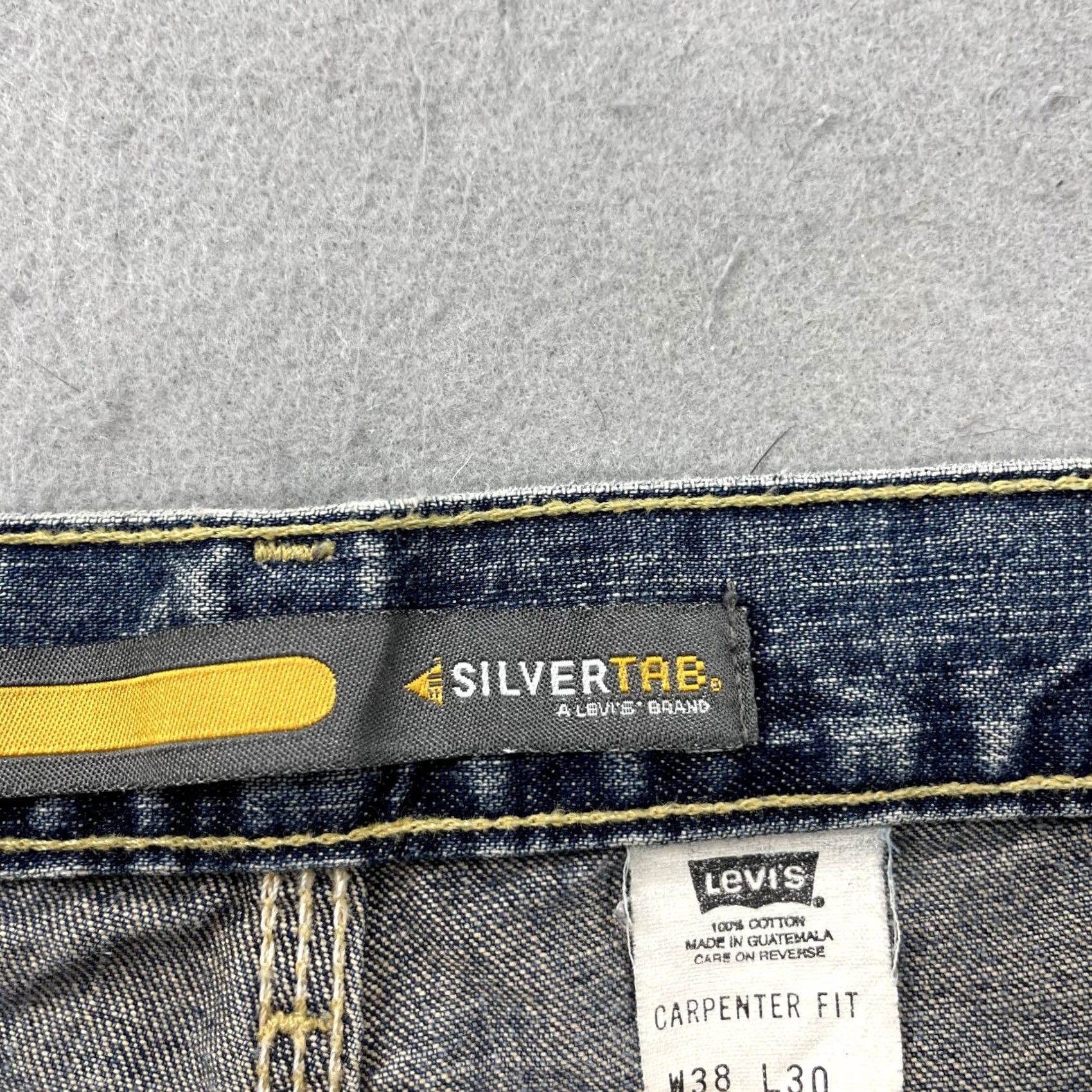 Vintage VINTAGE Levis Silvertab Jeans Mens 38x30 Relaxed Wide Baggy Carpenter Skate Y2K Jeans Mens 38x30 Blue Cotton Baggy 90s Grunge USA Mens Size US 38 / EU 54 - 5 Thumbnail
