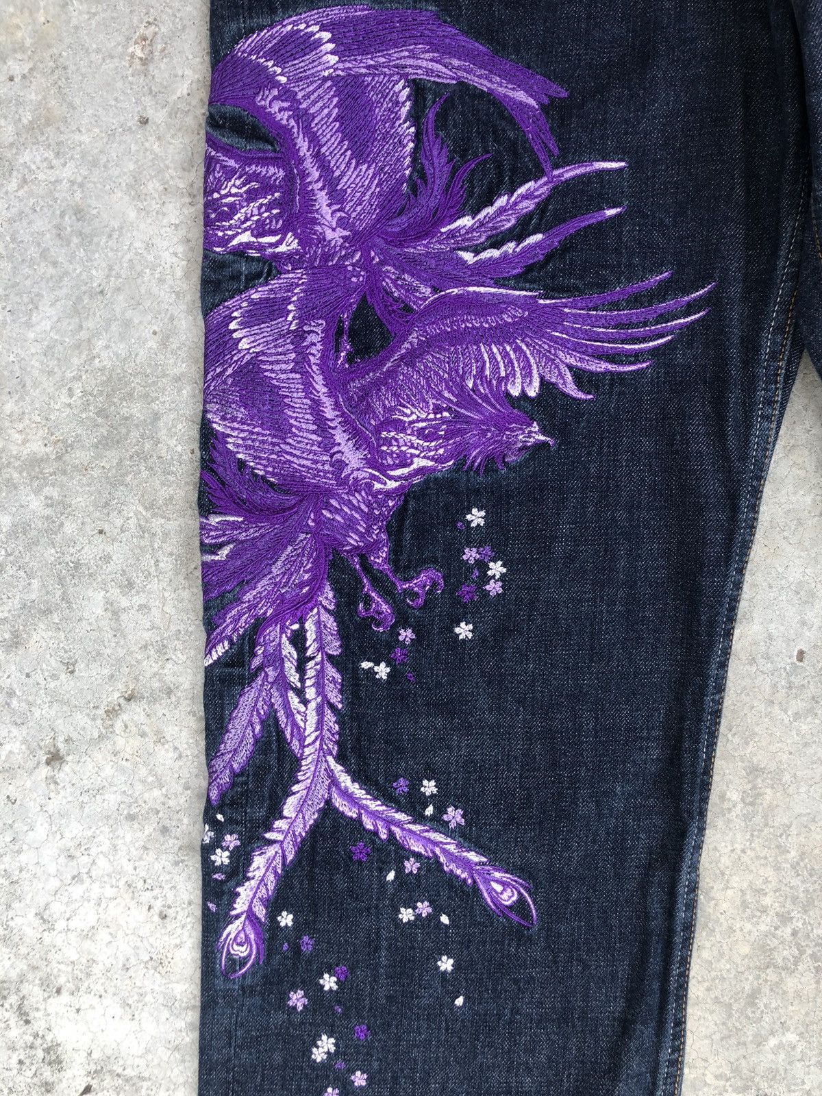 Karakuri Tamashii Karakuri Tamashii Embroidered Jeans Distressed Jeans Size US 32 / EU 48 - 9 Thumbnail