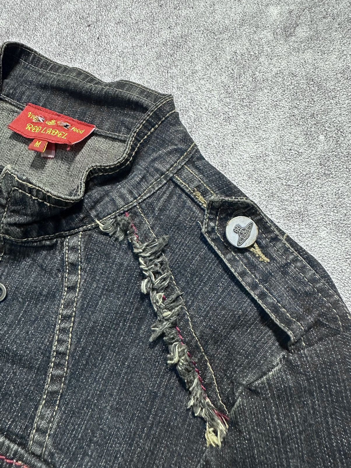 Vivienne Westwood Vintage Vivienne Westwood Red Label Distressed Denim Jacket Size US M / EU 48-50 / 2 - 5 Thumbnail