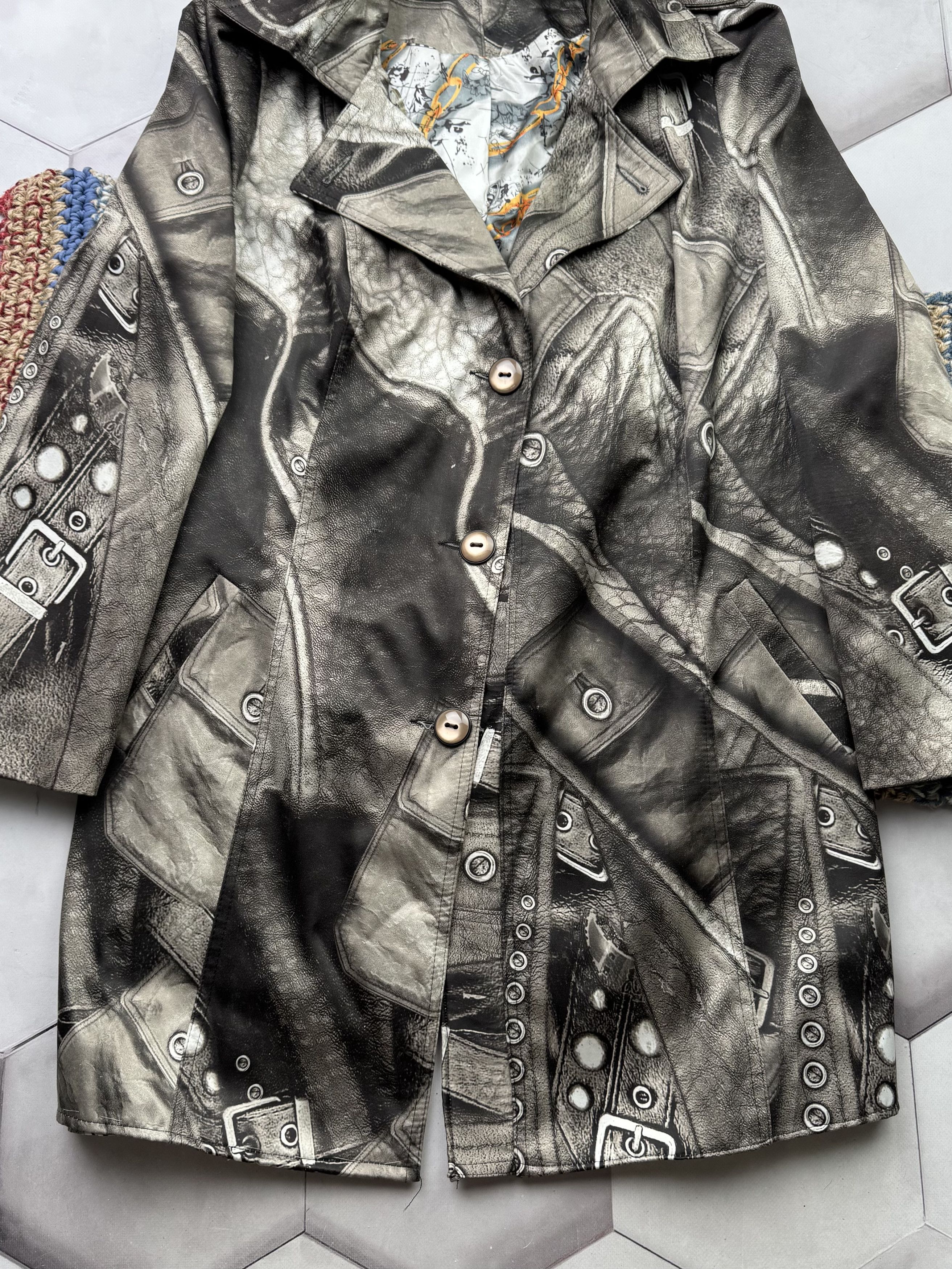 Vintage Vintage Printed Coat Size L / US 10 / IT 46 - 3 Thumbnail