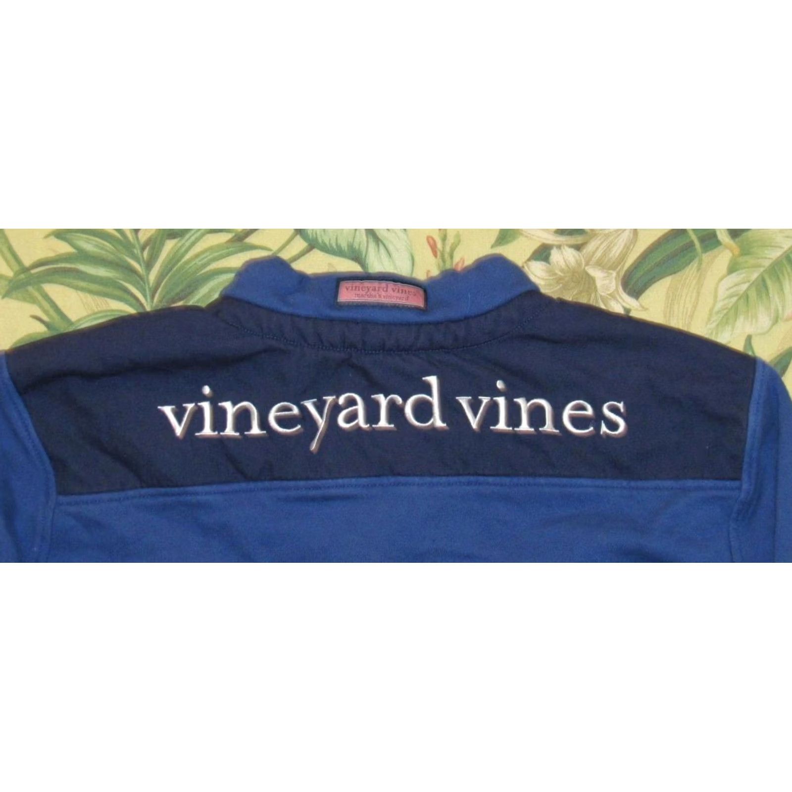 Vineyard Vines VINEYARD VINES Navy Blue Cotton 1/4 Zip Shep Sweater Medium M Shirt Mens Size US M / EU 48-50 / 2 - 3 Thumbnail