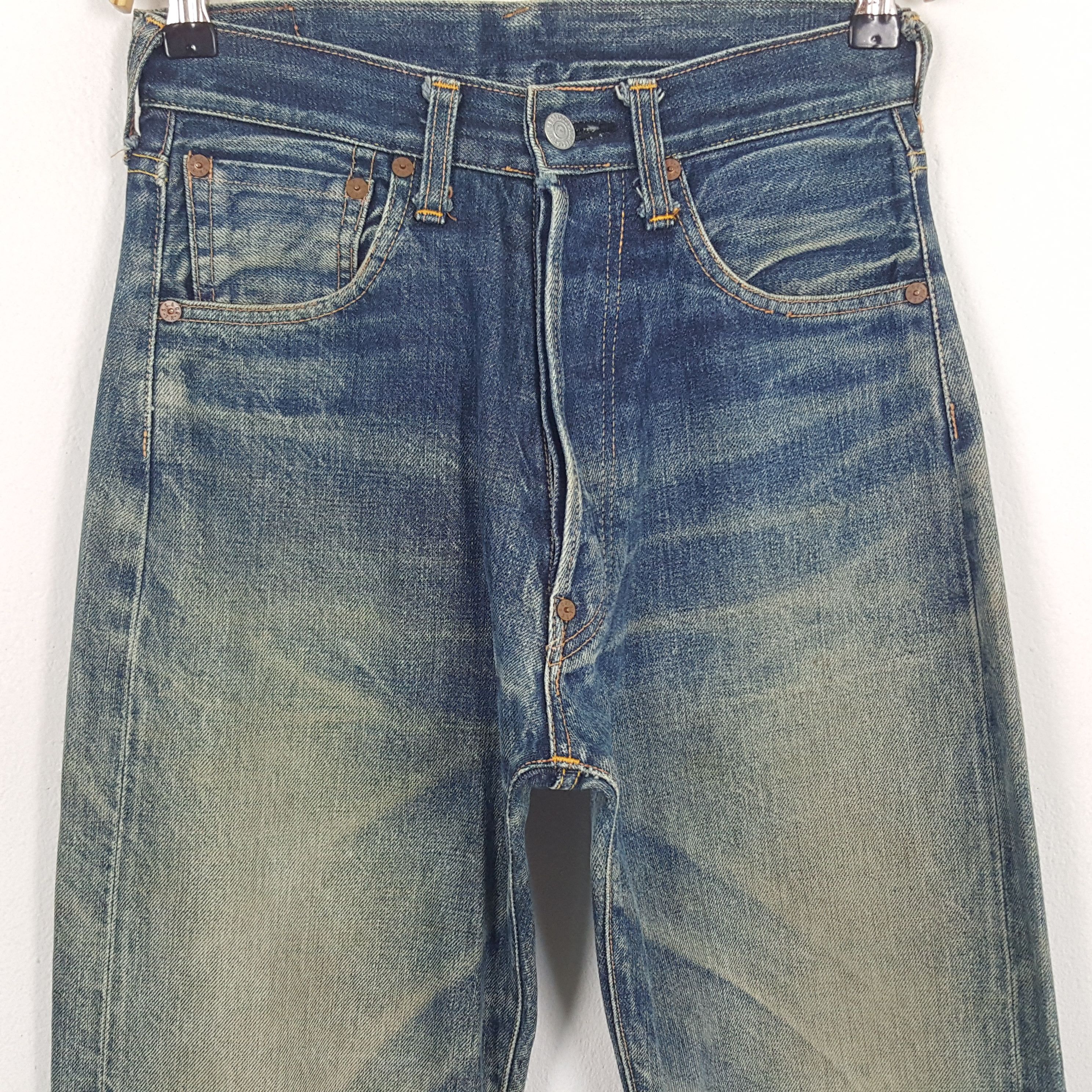 If Six Was Nine × Japanese Brand × Vintage Vintage Evis Japanese Brand Daicock Custom Art Jeans Size US 26 / EU 42 - 4 Thumbnail