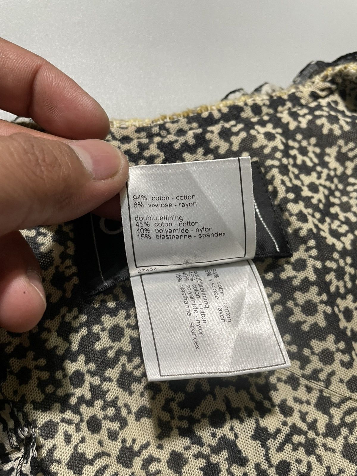 Chanel Chanel 2003 Collarless Tweed Jacket Size S / US 4 / IT 40 - 4 Thumbnail