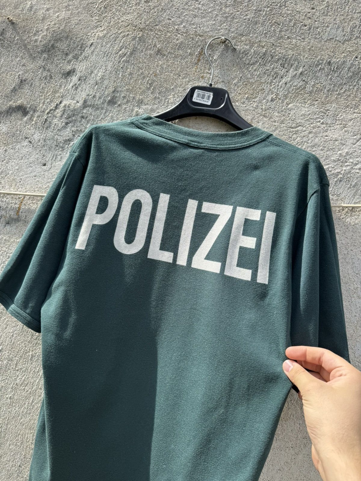 Vetements 80s Polizei Vetements Style Long T-shirt Avant garde YE Size L / US 10 / IT 46 - 4 Thumbnail