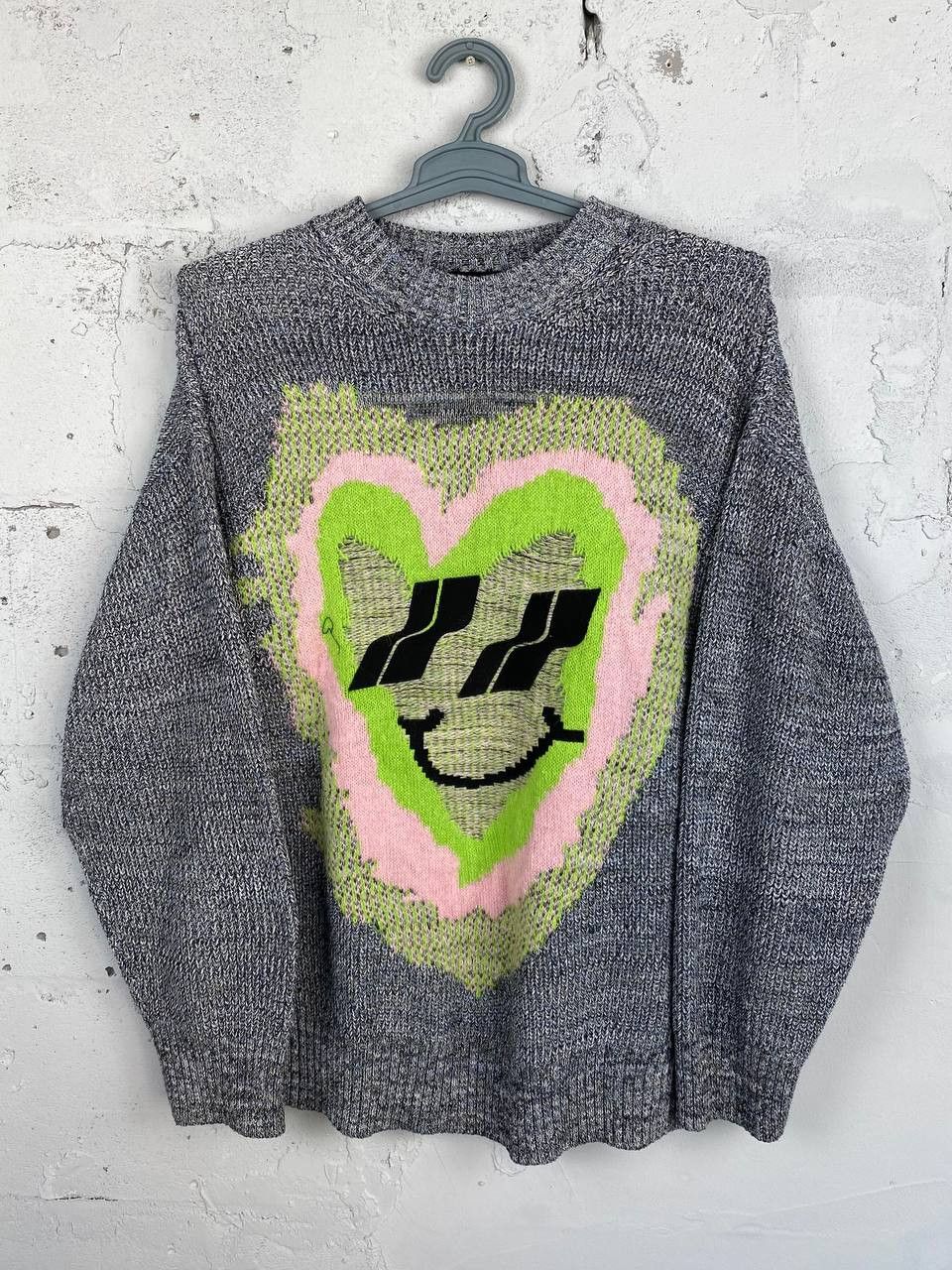 WE11DONE WE11DONE Oversized Heavy Knitted Sweater Neon Size US S / EU 44-46 / 1 - 1 Thumbnail
