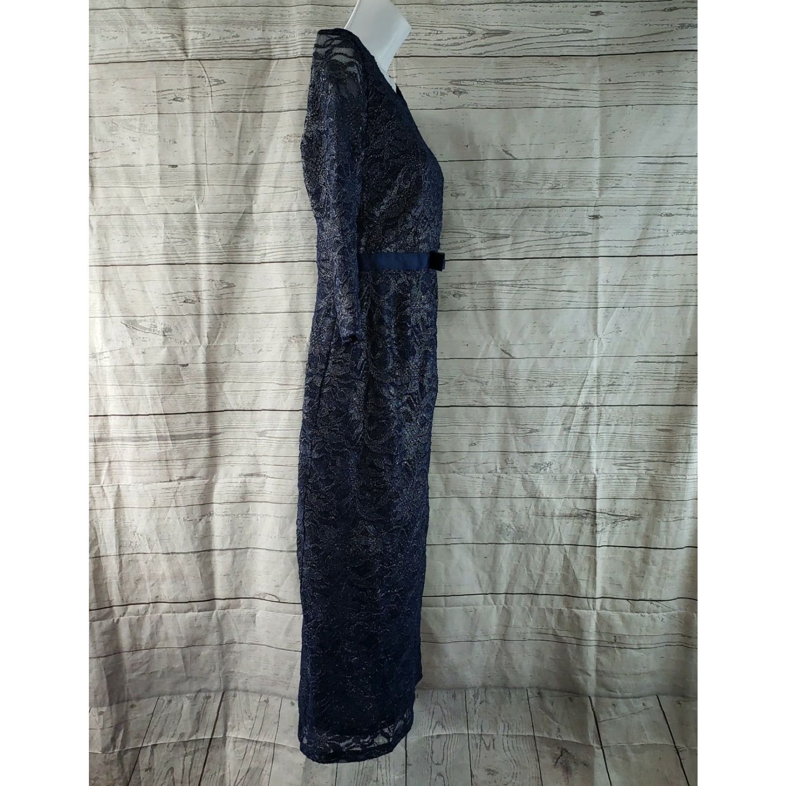 Asos ASOS Maternity Womens Midi Dress Sz Small Solid Blue Lace 3/4 Sleeve Dress Women's Maternity ASOS Blue Lace Solid Midi 3/4 Sleeve Size S / US 4 / IT 40 - 3 Thumbnail