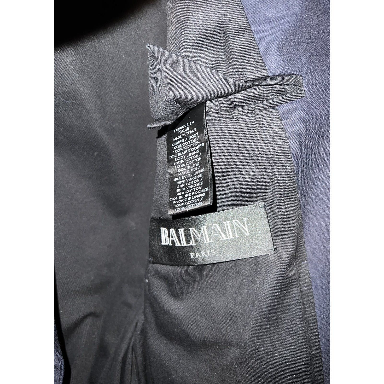 Balmain Balmain Double-Breasted Military Blazer Size 48R - 12 Thumbnail
