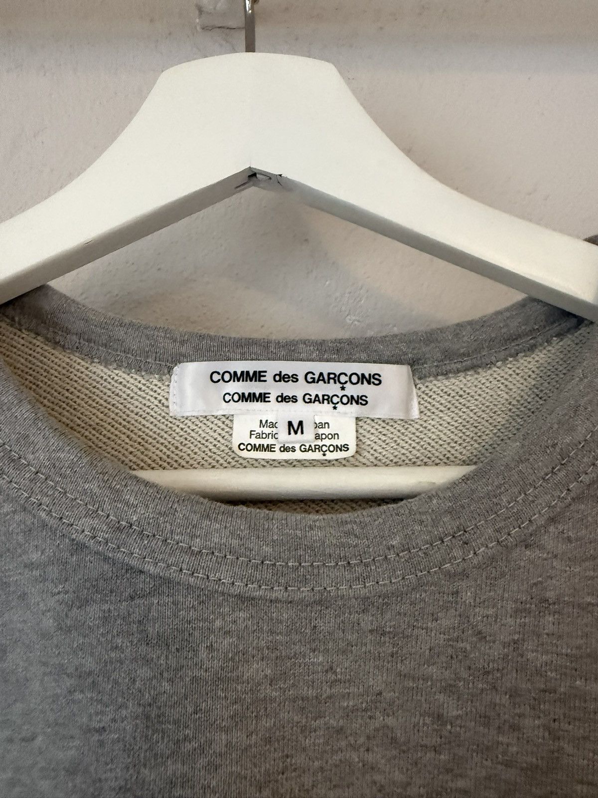 Comme des Garcons Grey Sweatshirt with Side Zipper Detail Size US M / EU 48-50 / 2 - 3 Thumbnail