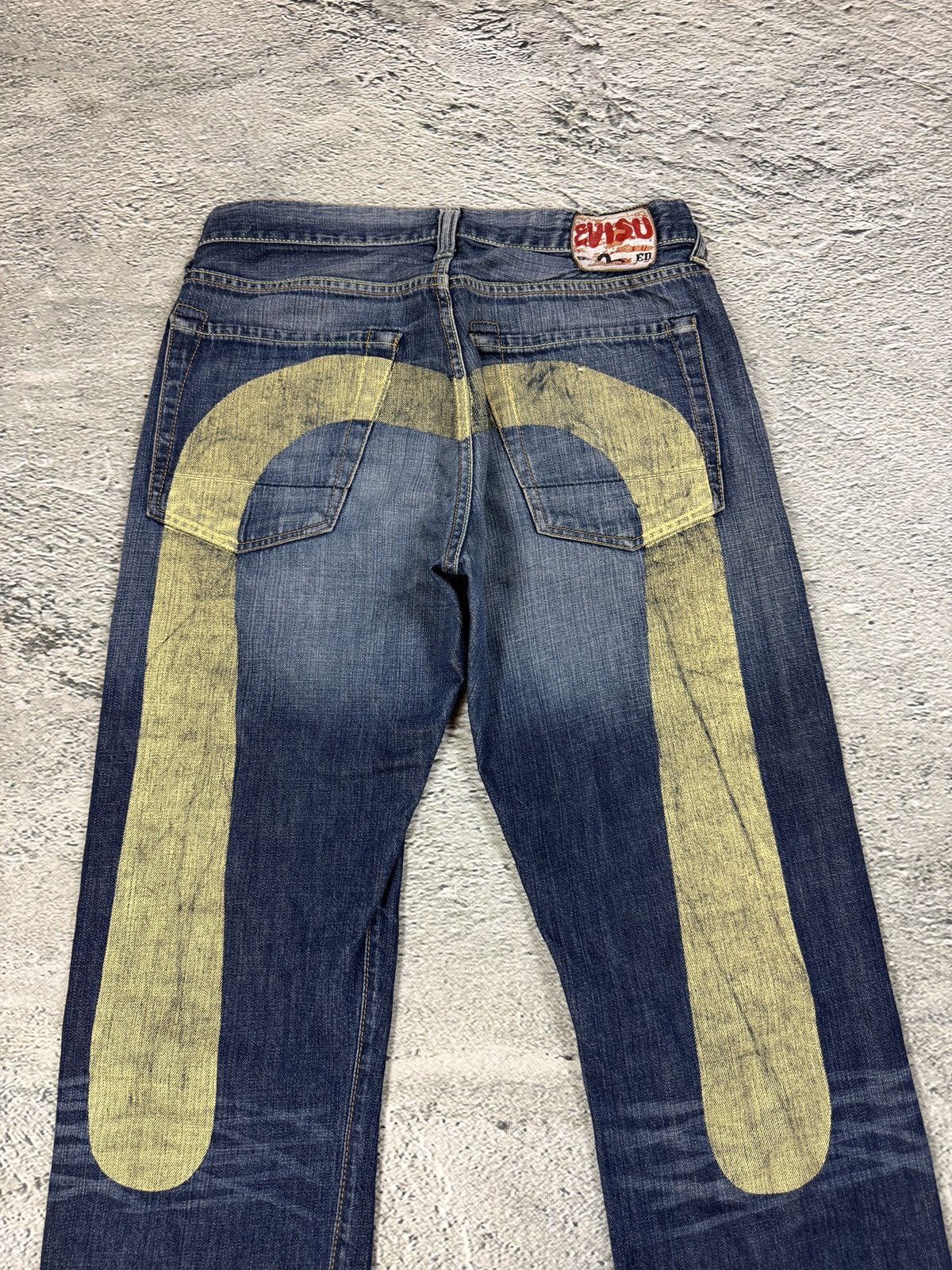 Evisu Evisu jeans white daicock big logo blue selvedge denim EU ED Size US 30 / EU 46 - 2 Thumbnail