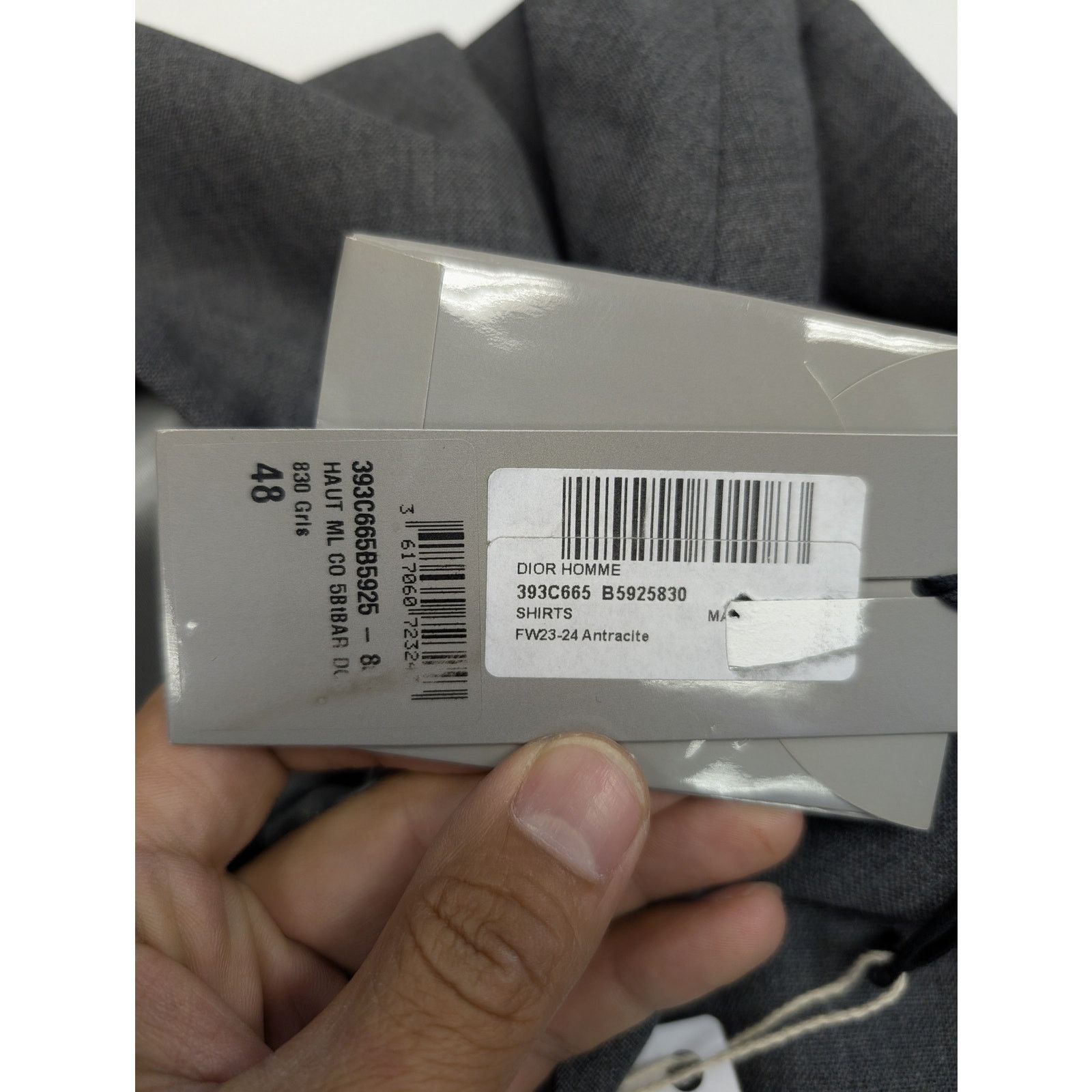 Dior o1rshd1 Shirts Jacket in Grey Size US M / EU 48-50 / 2 - 13 Thumbnail