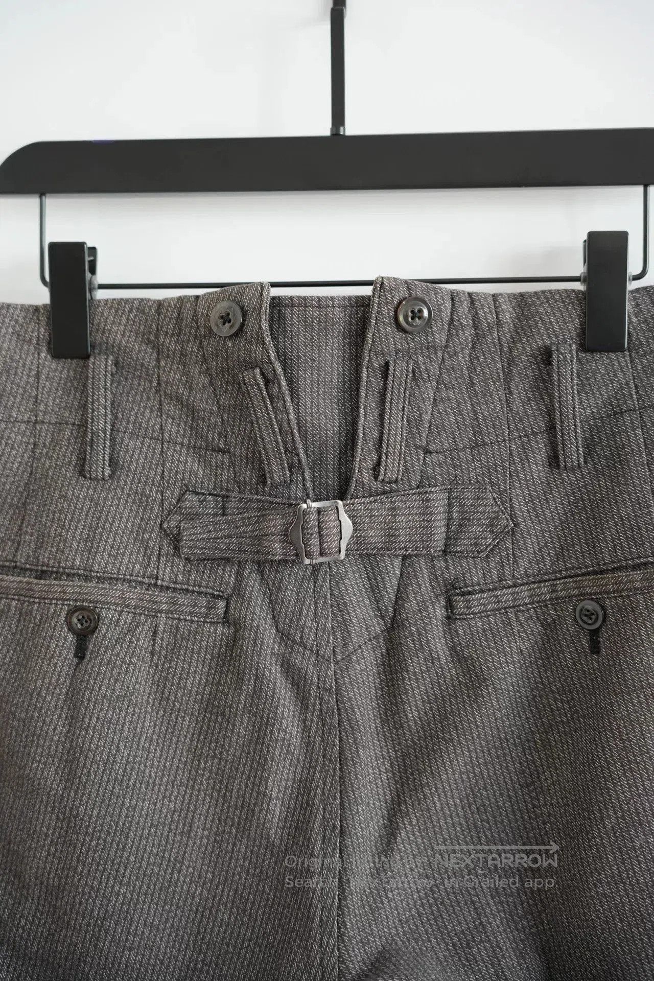 Yohji Yamamoto yohji yamamoto gray striped flared trousers. Size US 28 / EU 44 - 4 Thumbnail