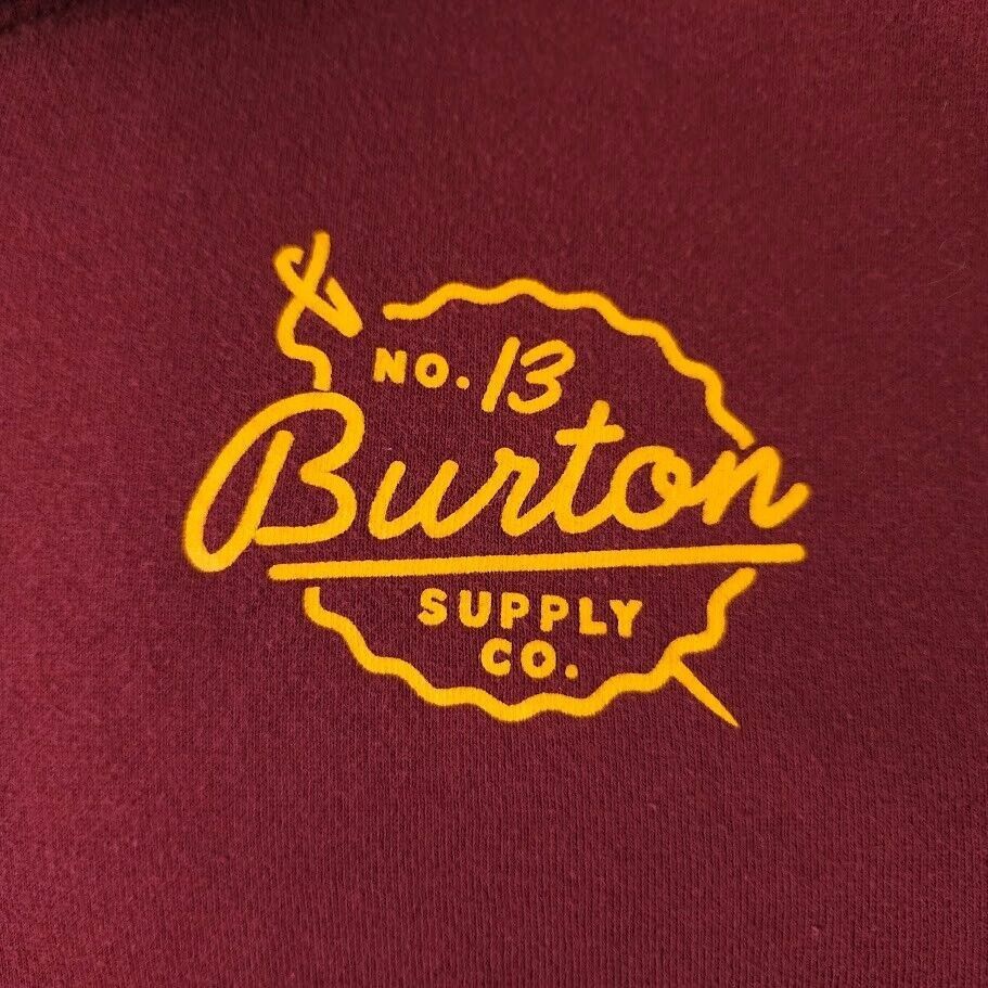 Burton Burton Sweatshirt Hoodie Mens Size XL Red Snowboarding Size US XL / EU 56 / 4 - 3 Thumbnail