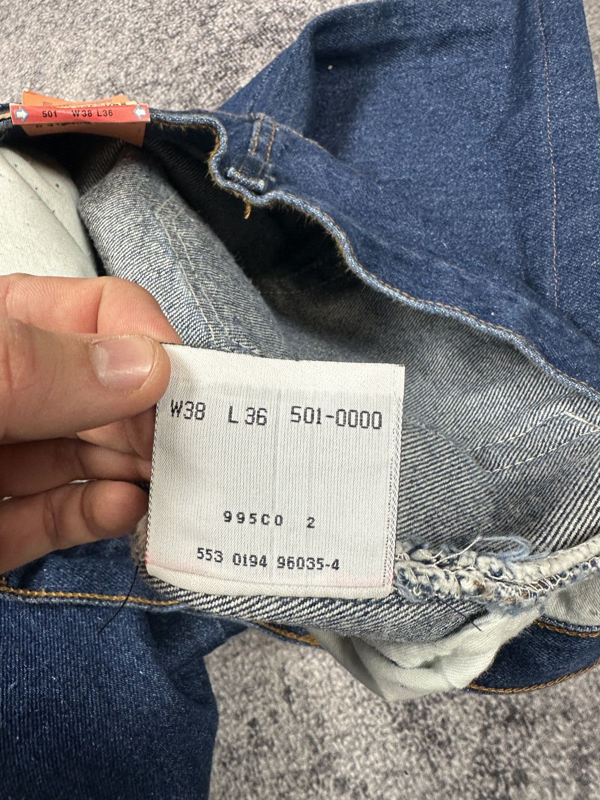 Levi's New Vintage Levi’s 501 Streetwear Very Rare Style USA 38 Size US 37 - 8 Thumbnail