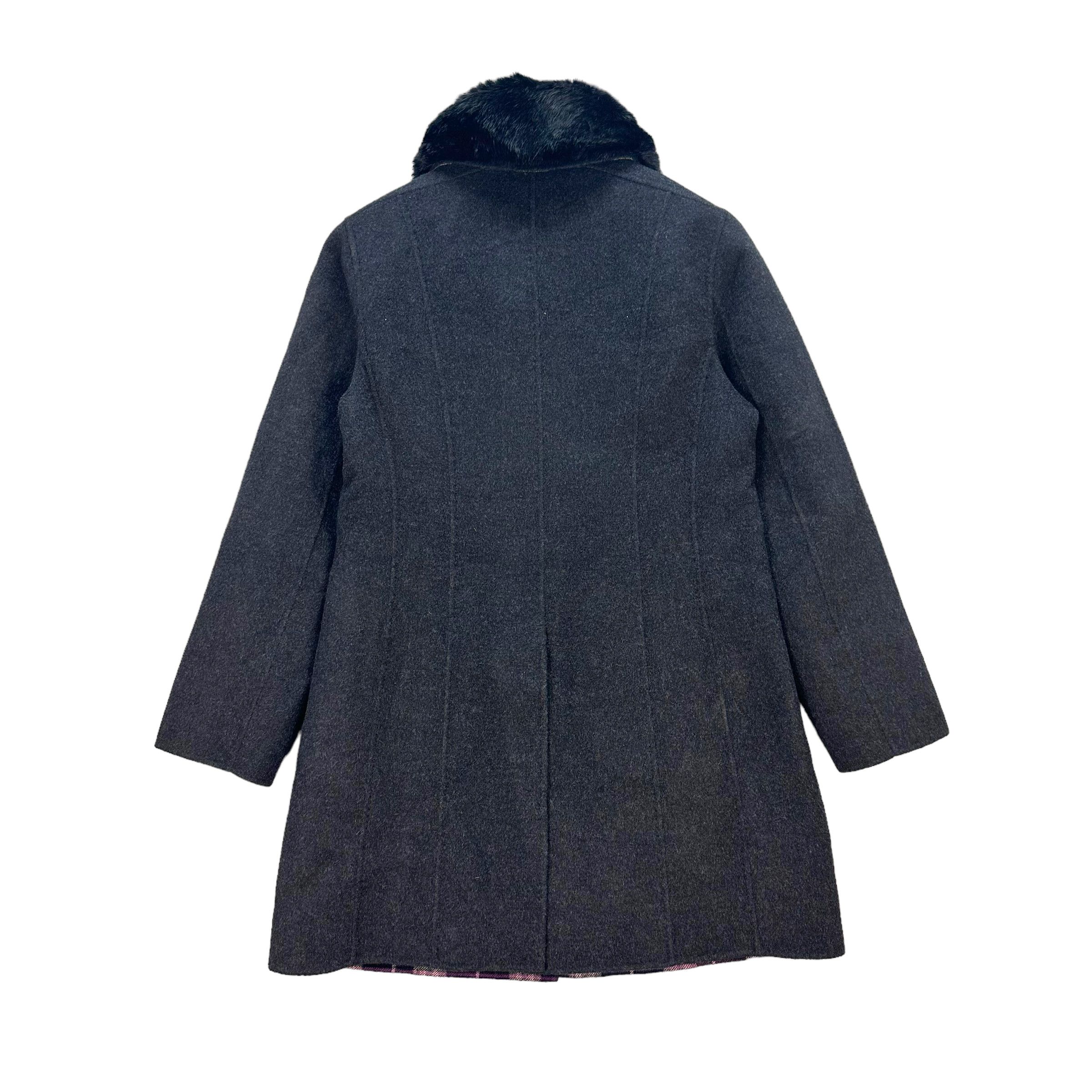Burberry BURBERRY LONDON AW 2006 FUR NECK WOOL COAT #7666-162 Size S / US 4 / IT 40 - 12 Thumbnail