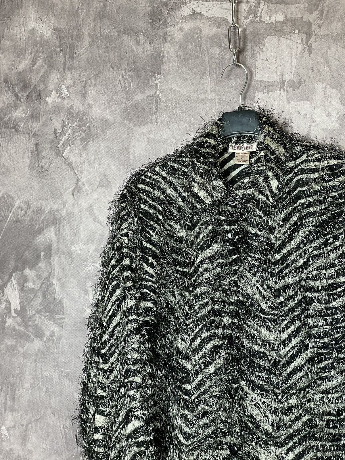 Vintage Avant Garde Vintage Fur Faux Jacket y2k Size L / US 10 / IT 46 - 4 Thumbnail
