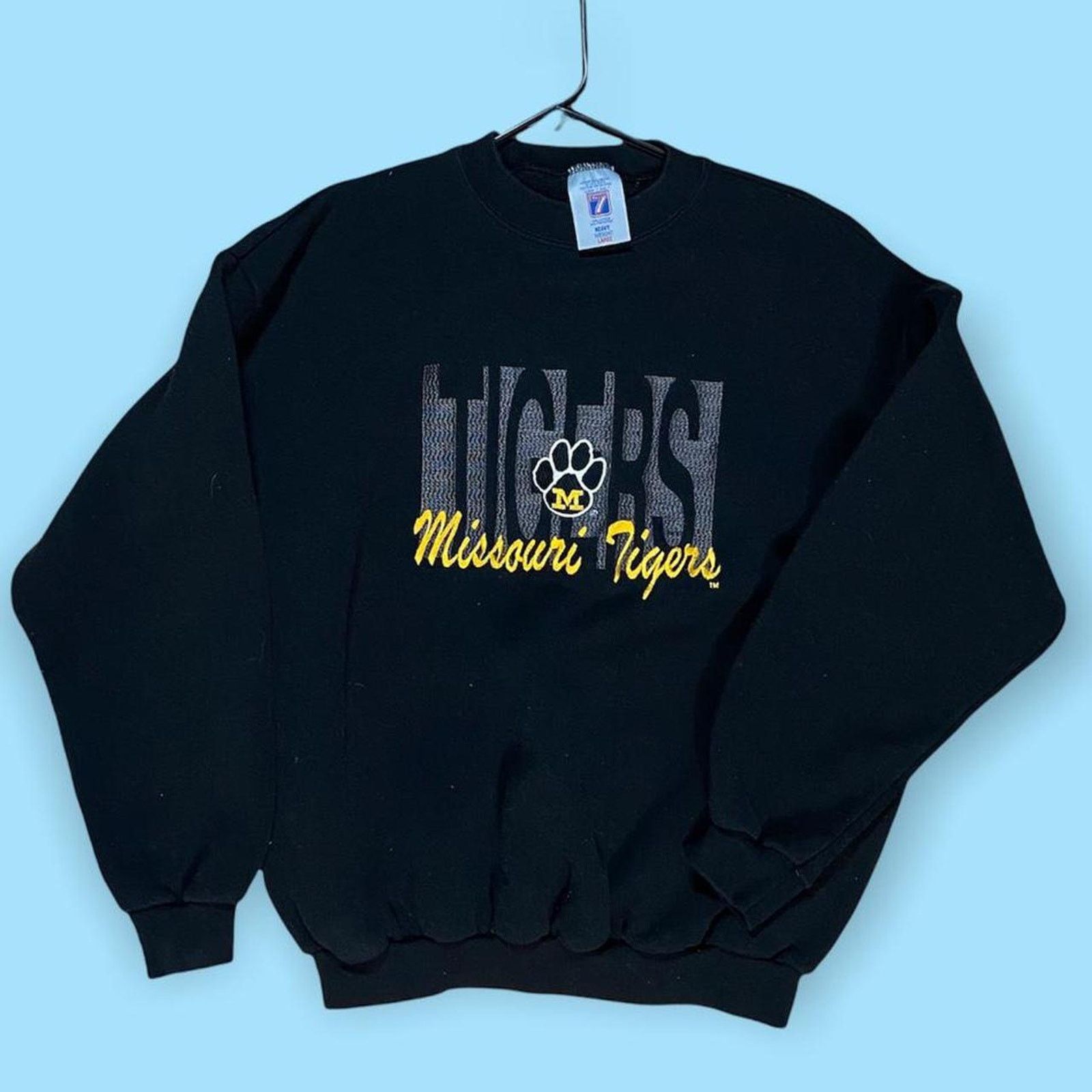 Vintage Vintage 90s missouri tigers crewneck large Size US L / EU 52-54 / 3 - 1 Thumbnail