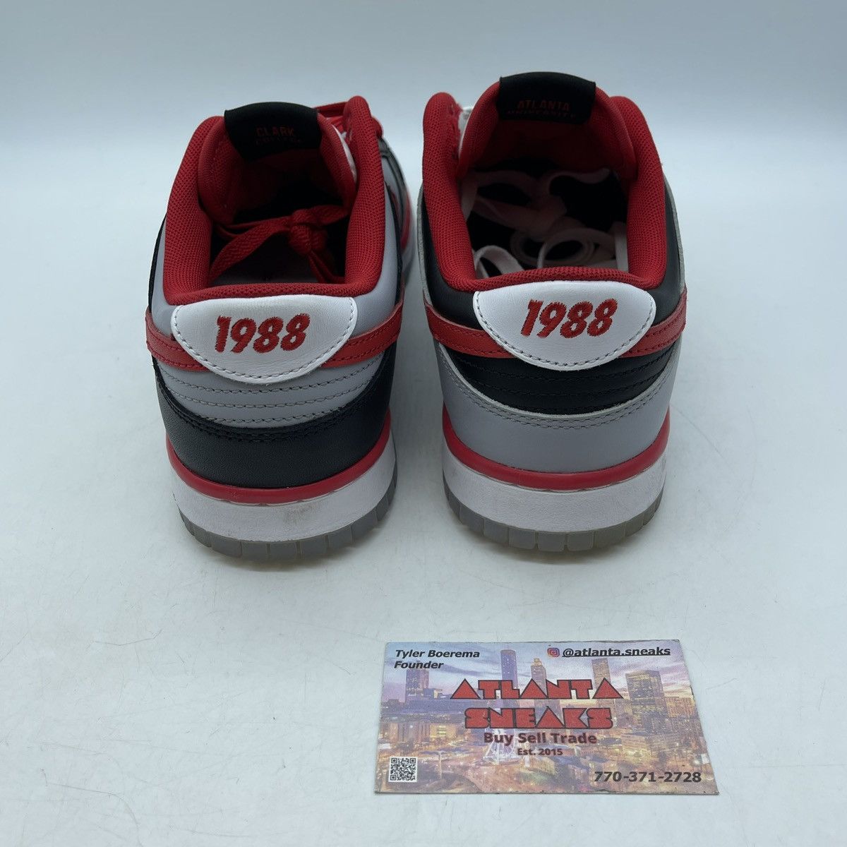 Nike Clark Atlanta university x dunk low panthers Size US 9.5 / EU 42-43 - 3 Thumbnail