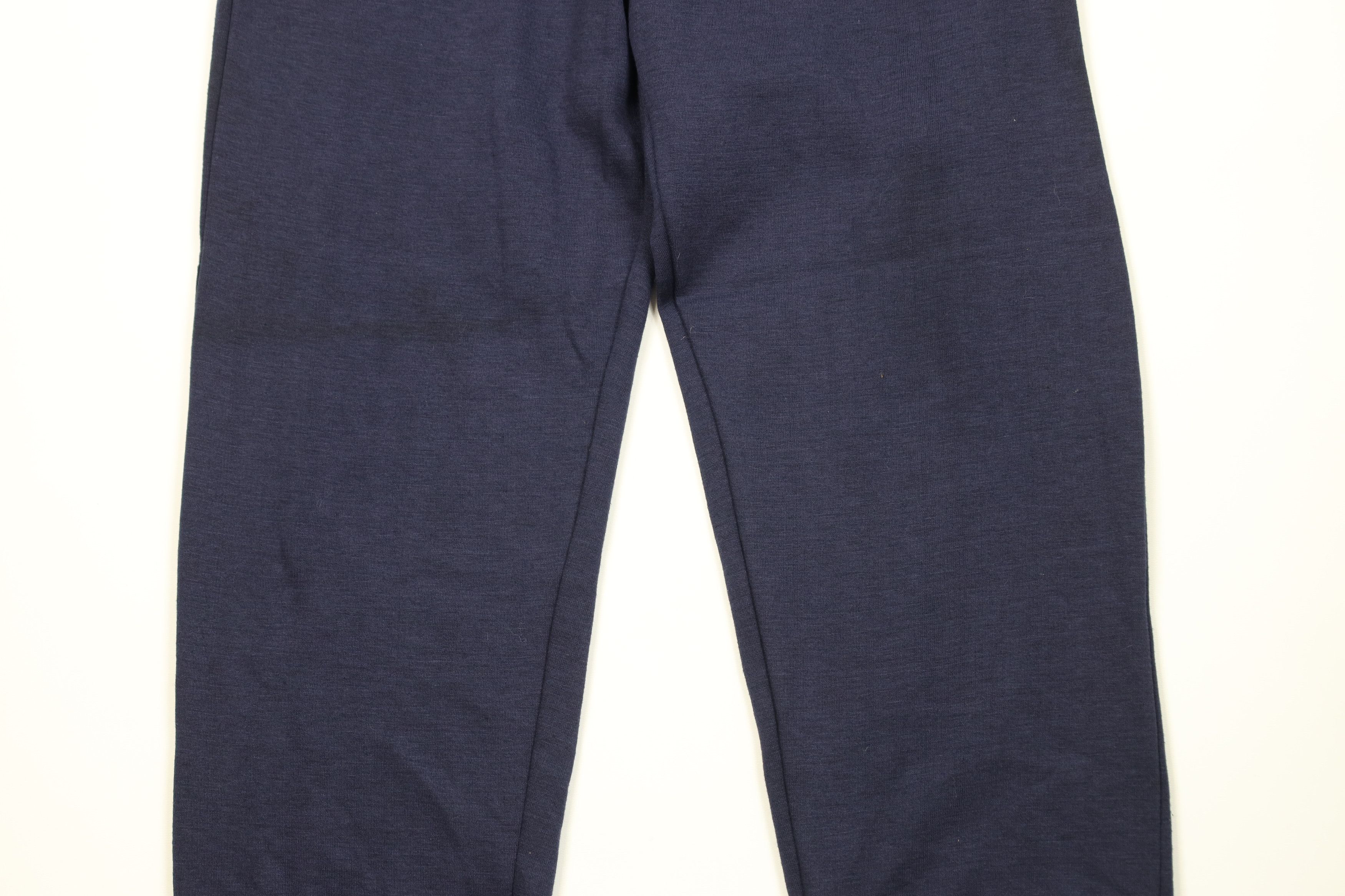 Vintage Vintage 90s Streetwear Blank Cuffed Sweatpants Joggers Blue Size US 34 / EU 50 - 3 Thumbnail