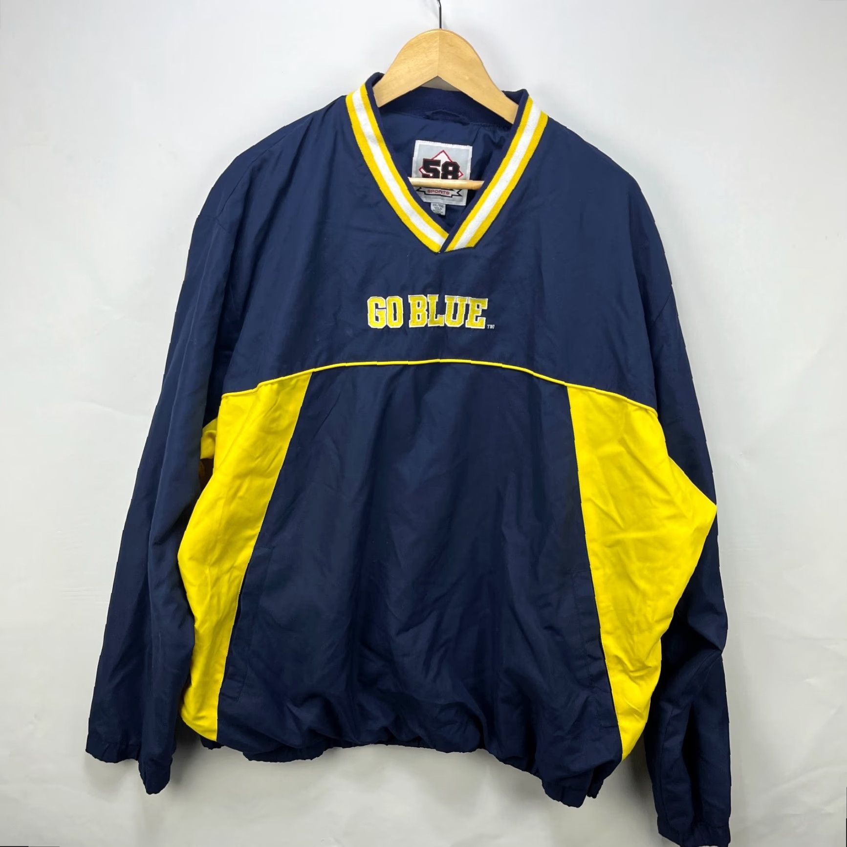 Vintage VINTAGE Michigan Wolverines Pullover Windbreaker Jacket 2XL Size US XXL / EU 58 / 5 - 4 Thumbnail