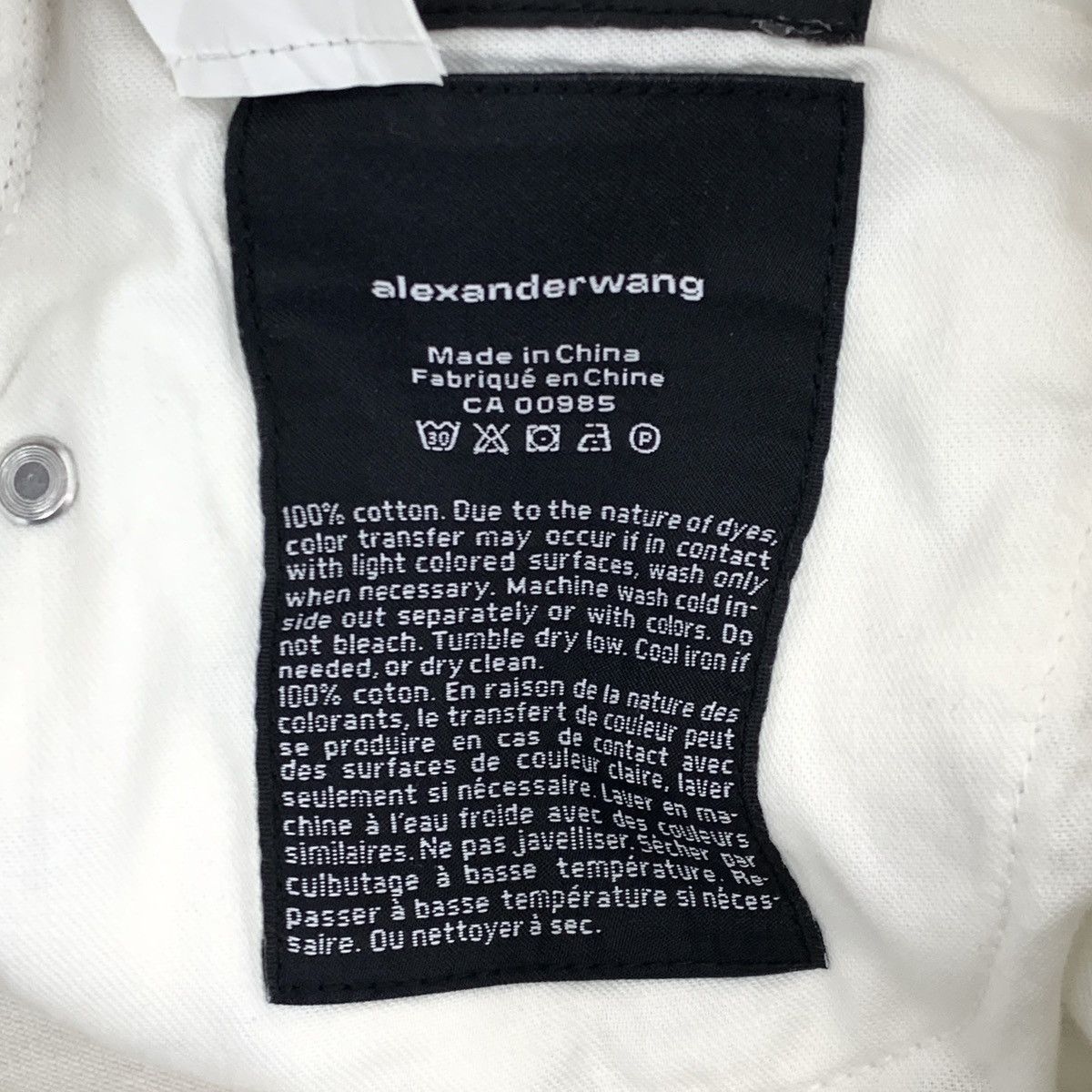 Alexander Wang Alexander Wang All Over Logo Printed Denim Shorts K26WX Size 25" / US 0 / IT 36 - 9 Thumbnail
