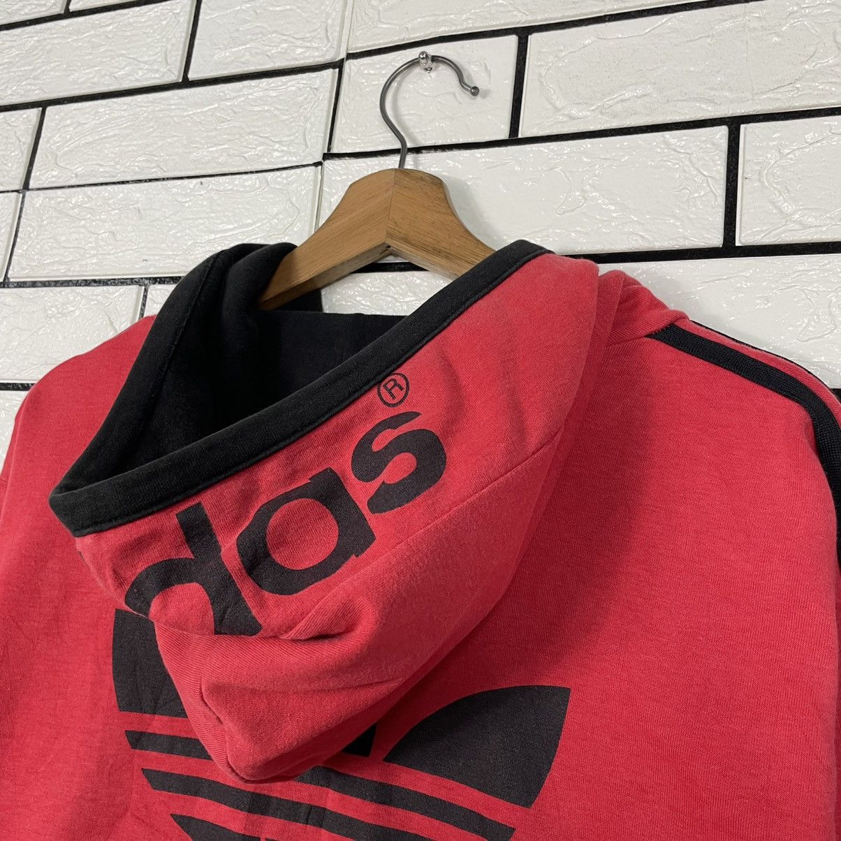 Adidas Vintage Big Logo Adidas Zipper Hoodie Size US M / EU 48-50 / 2 - 9 Thumbnail
