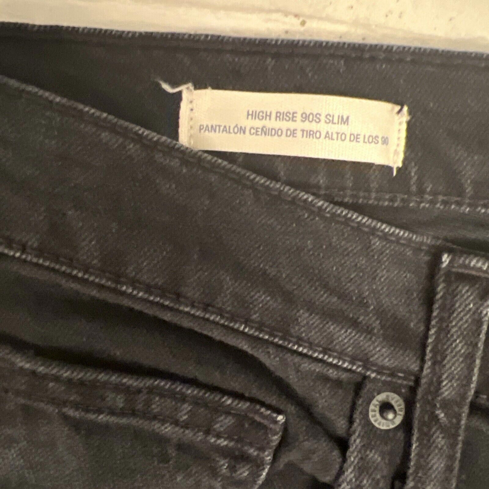Designer Universal Thread Womens Black Denim High Rise Vintage Jeans Size 32" / US 10 / IT 46 - 4 Thumbnail