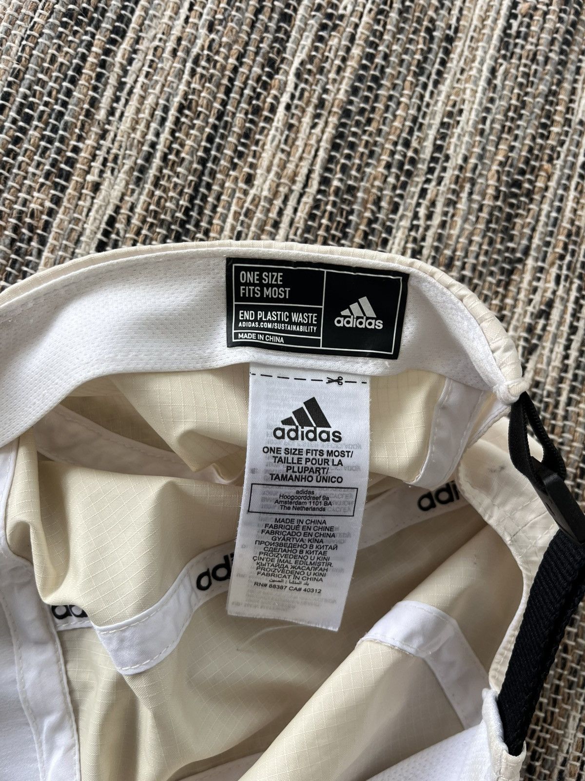 Adidas × Vintage Adidas Five-Panel Nylon Cap Milky White Perfomance Vintage Size ONE SIZE - 11 Thumbnail