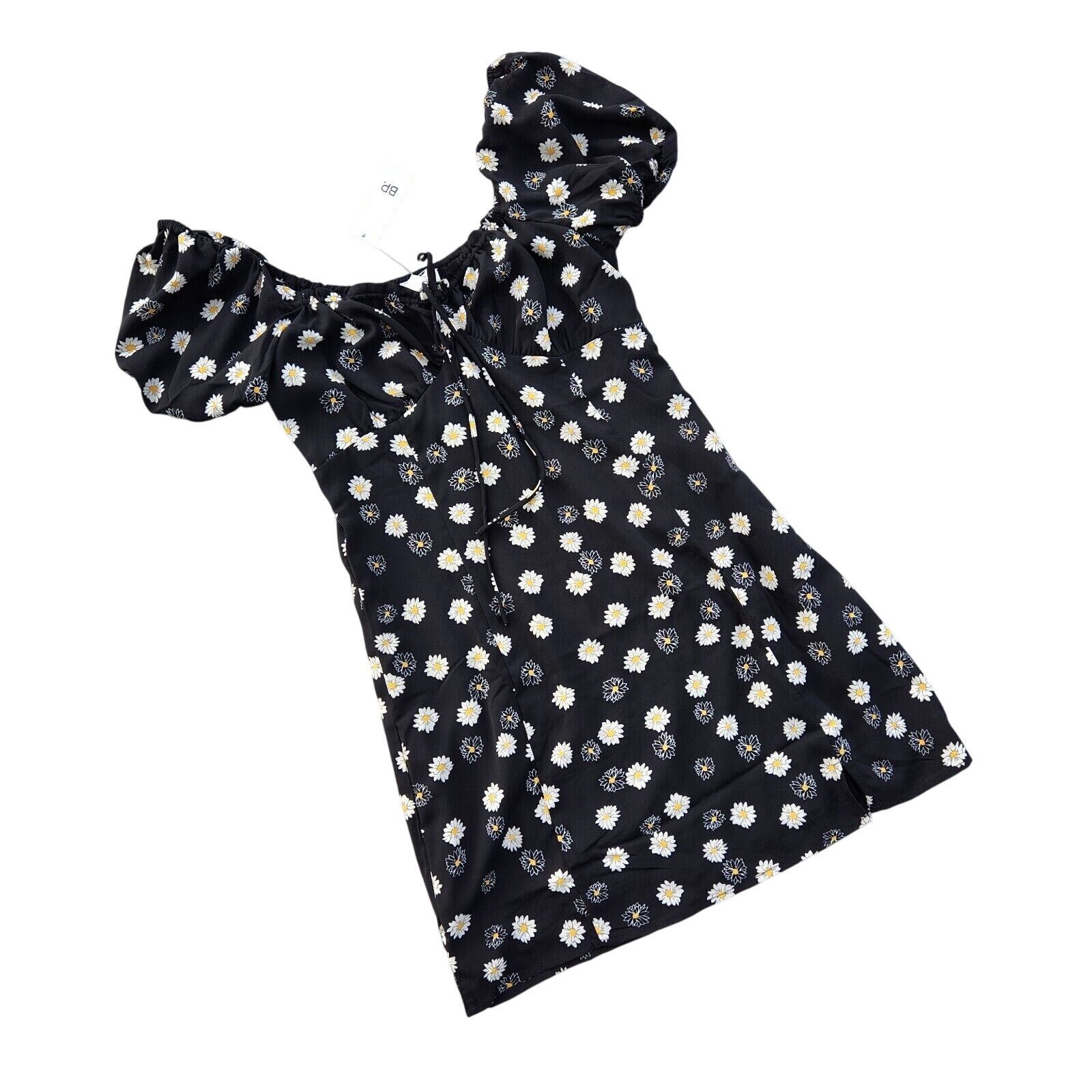 The Unbranded Brand BP. Nordstrom Women Black Tie Front Mini A-Line Dress Size M Size M / US 6-8 / IT 42-44 - 5 Thumbnail