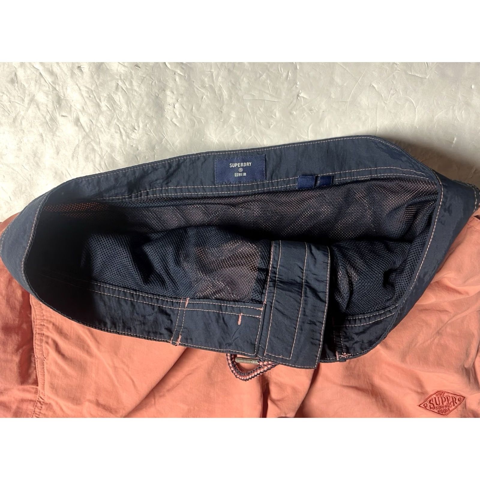 Superdry Superdry Swim Shorts Orange Black Men’s Size L Lined Size US 33 - 7 Thumbnail