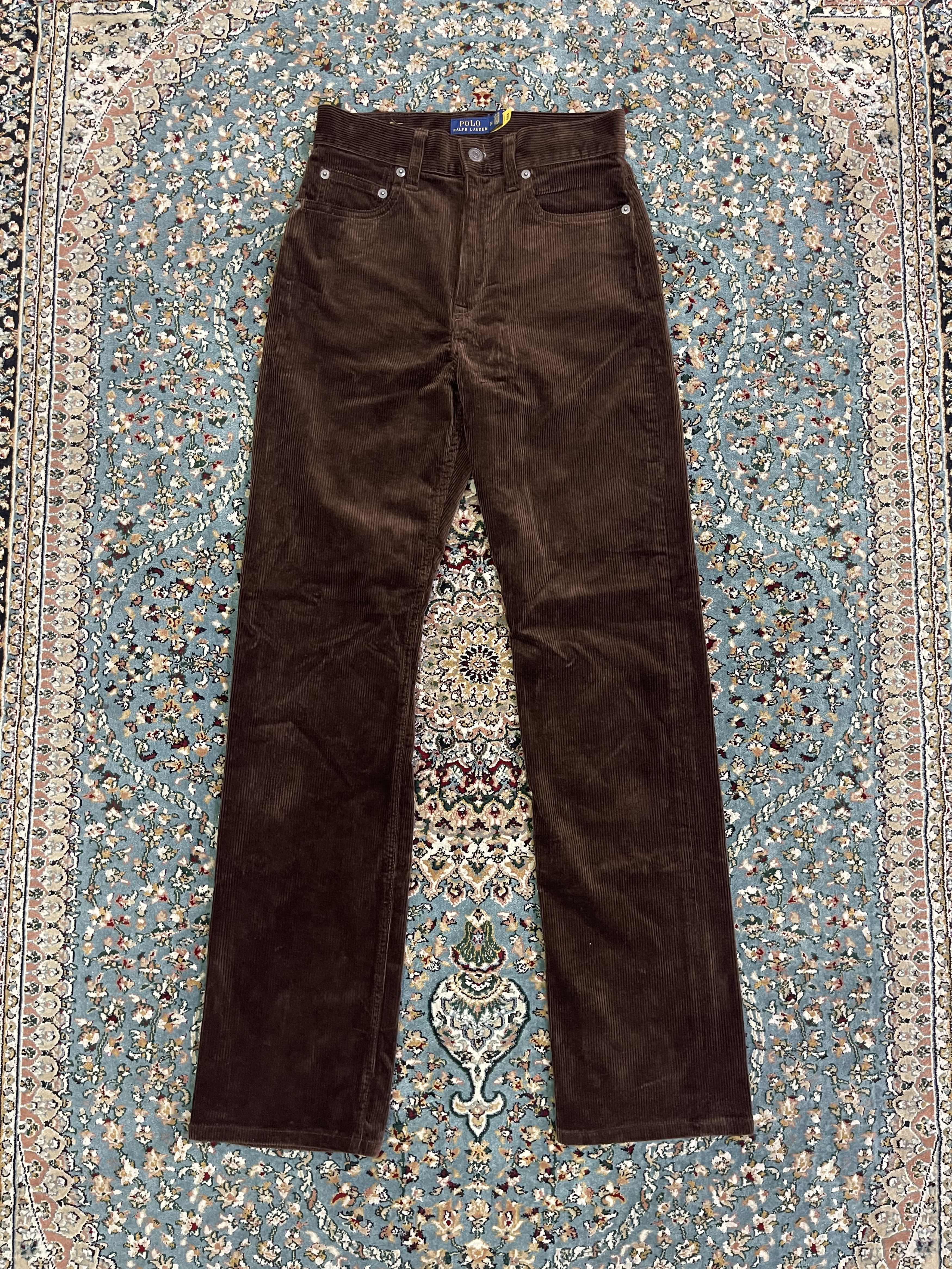 Polo Ralph Lauren Straight Fit High-Rise Corduroy Trousers Pant Size 26" / US 2 / IT 38 - 1 Thumbnail