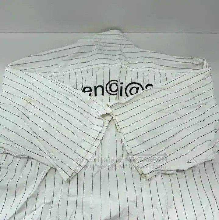 Balenciaga Balenciaga Striped Logo Short Sleeve Shirt. Size US S / EU 44-46 / 1 - 9 Thumbnail