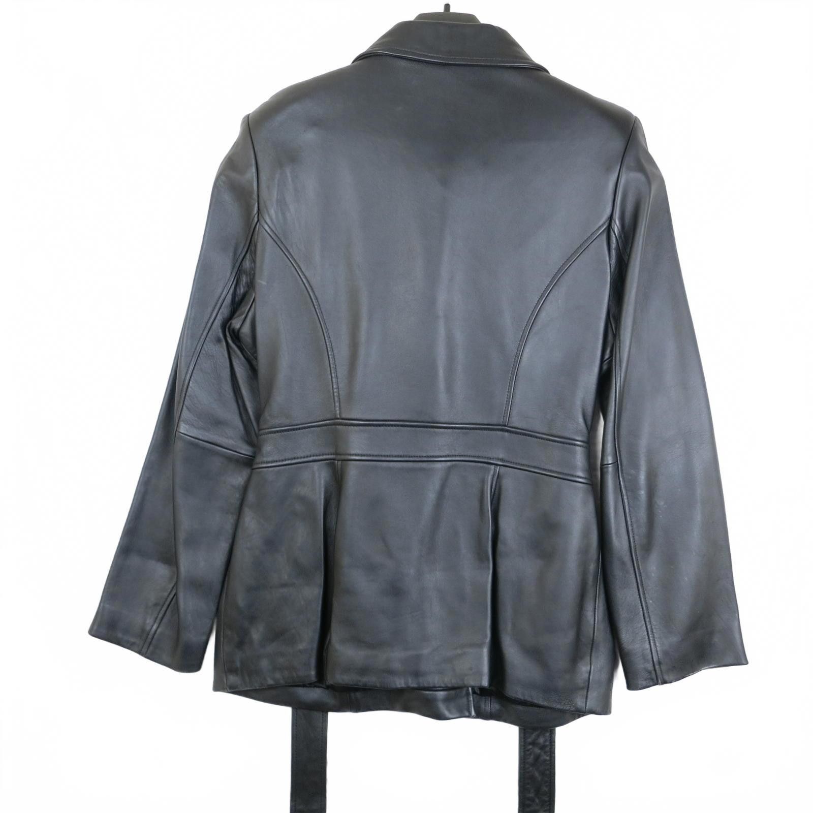 Other Valerie Stevens Black Lambskin Jacket with Belt Women's M Size M / US 6-8 / IT 42-44 - 5 Thumbnail