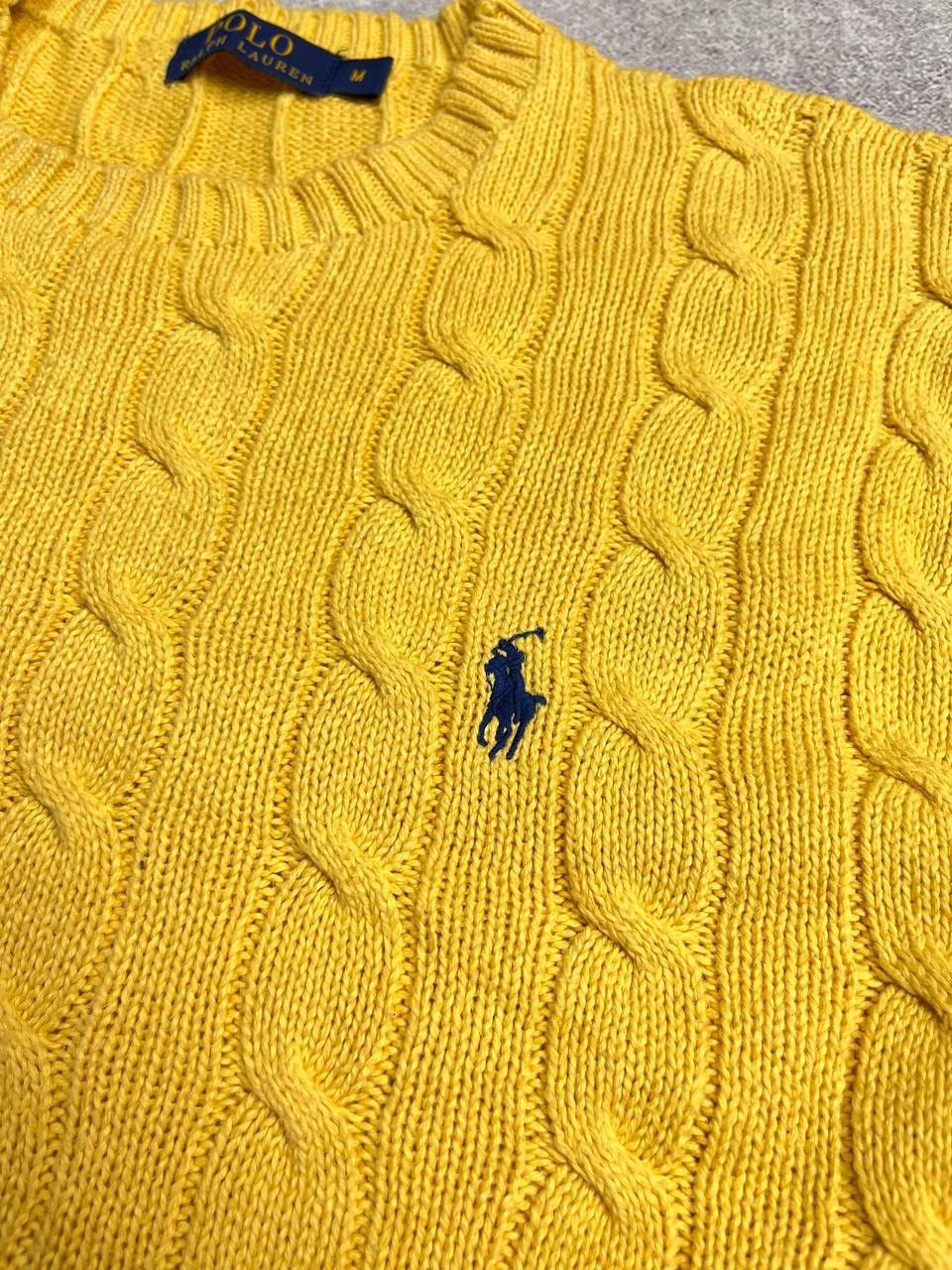 Polo Ralph Lauren × Vintage VINTAGE POLO RALPH LAUREN CABLE KNIT SWEATER RARE M Size US M / EU 48-50 / 2 - 5 Thumbnail