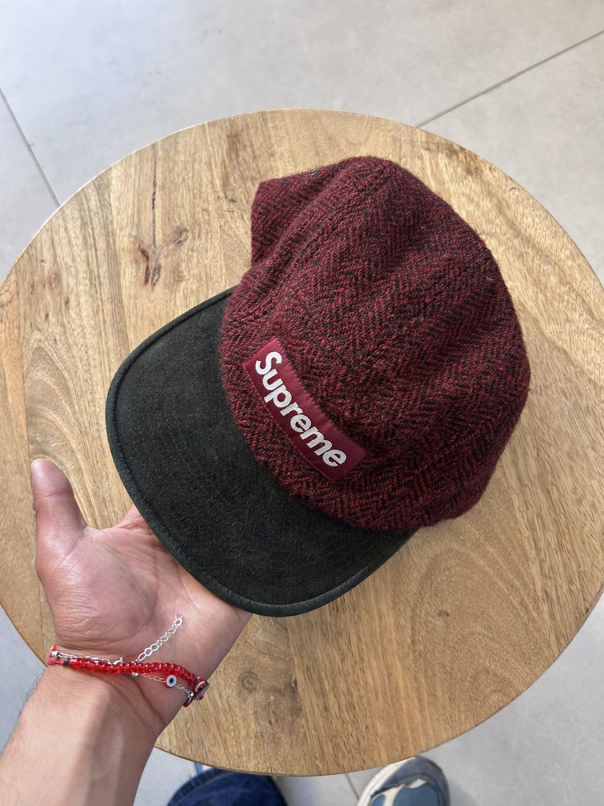 Supreme Supreme FW2012 Harey Tweed Herringbone Camp Cap Size ONE SIZE - 7 Thumbnail