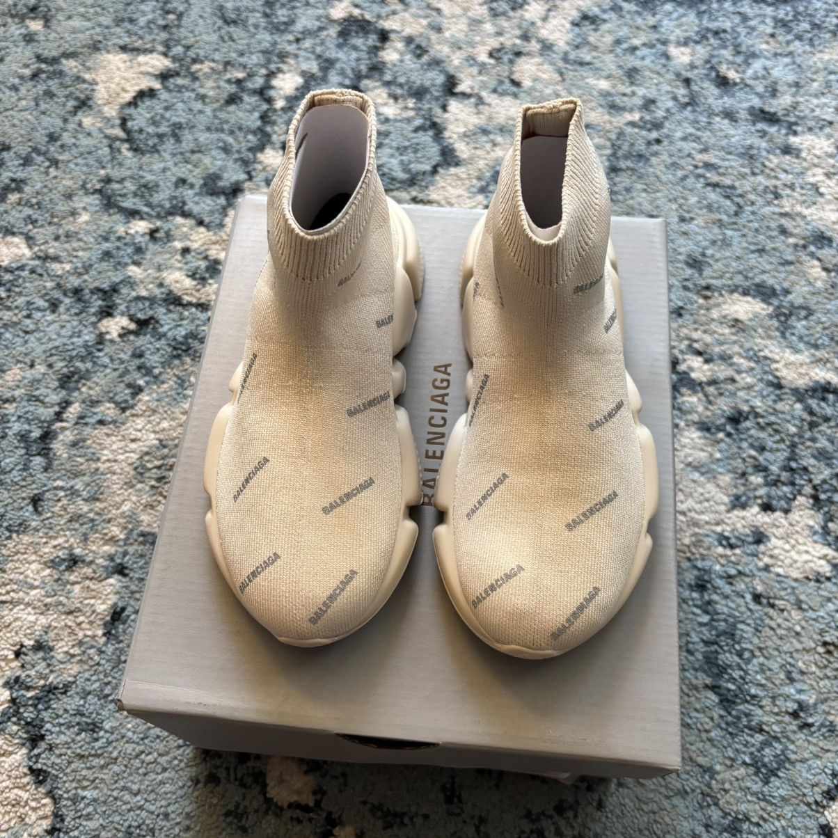 Balenciaga Balenciaga Beige Speed Kids Sneakers Size 12-12.5 Brand New Size US 12.5 / EU 45-46 - 3 Thumbnail