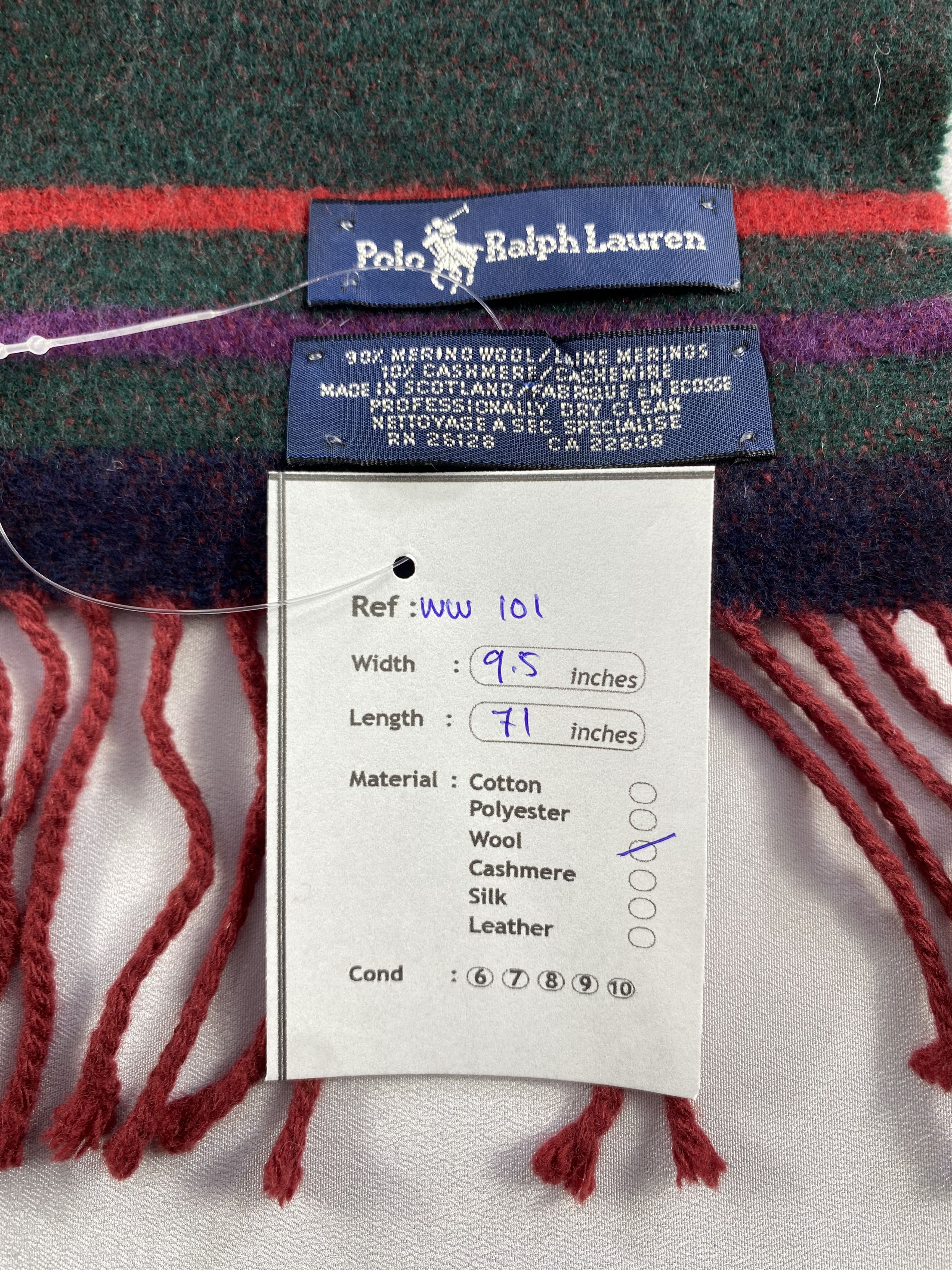 Polo Ralph Lauren × Vintage Polo Ralph Lauren Scarf / Muffler / Neckwear Size ONE SIZE - 7 Thumbnail