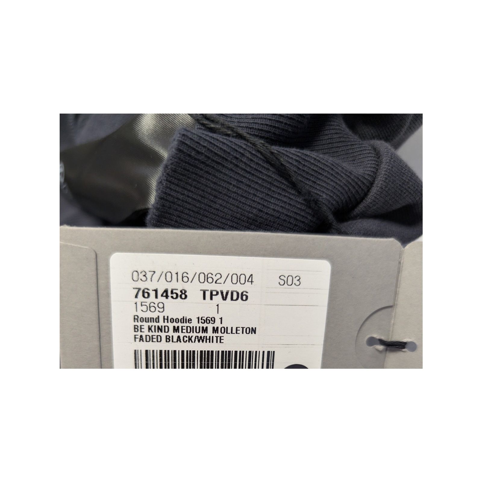 Balenciaga o1rshd1 Round Hoodie 1569 Be Kind Medium Molleton in Black Size US S / EU 44-46 / 1 - 24 Thumbnail