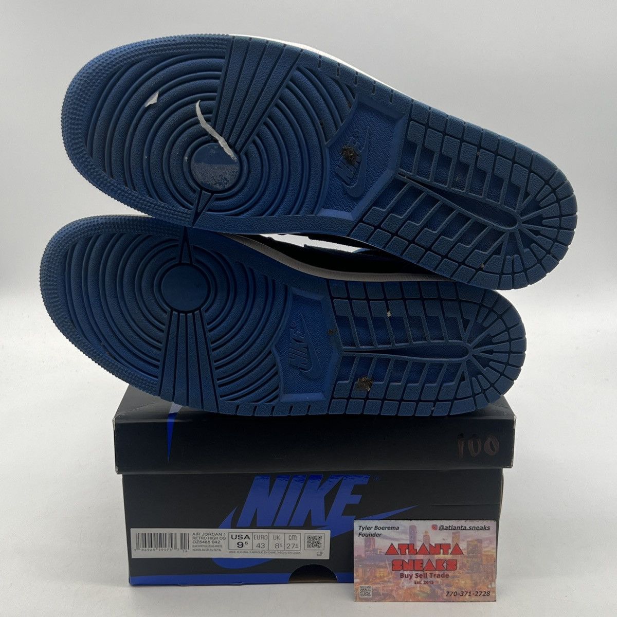 Nike Air Jordan 1 high Royal reimagined Size US 9.5 / EU 42-43 - 8 Thumbnail