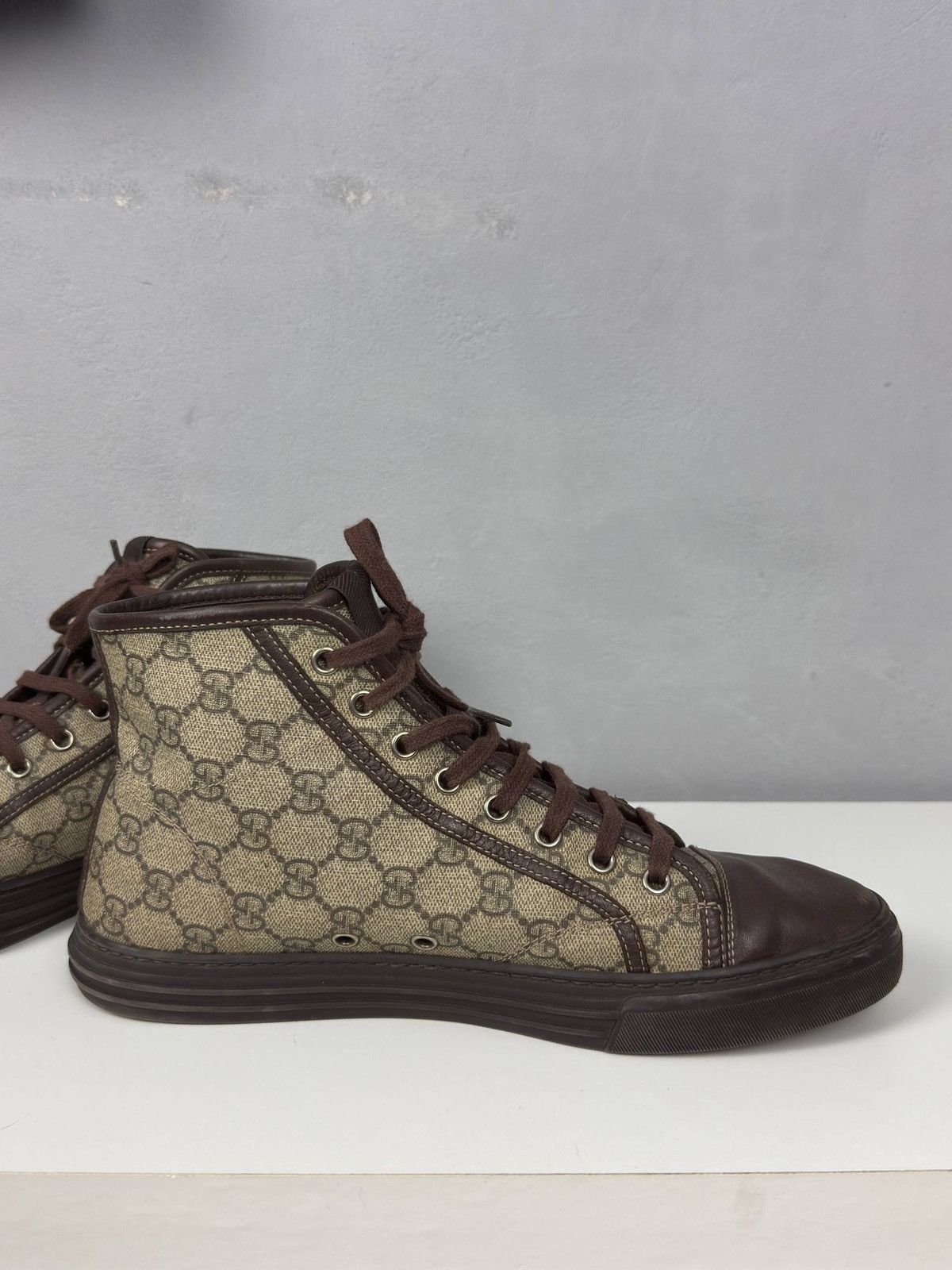 Gucci GUCCI A/W2012 “California” GG Monogram Canvas High Top Shoes Size US 9 / EU 42 - 5 Thumbnail