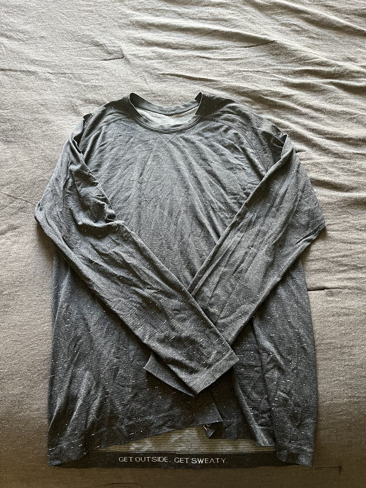 Lululemon Speckled Grey Lululemon Longsleeve Size US L / EU 52-54 / 3 - 1 Thumbnail